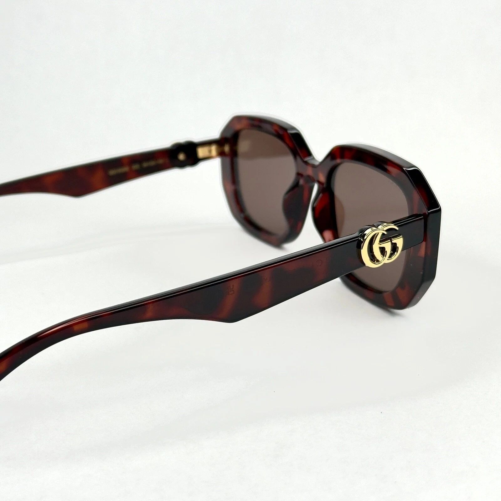 Gucci GUCCI 1535 Brown Geometric Gg1535S Runway Sunglasses 002 Size ONE SIZE - 8 Thumbnail