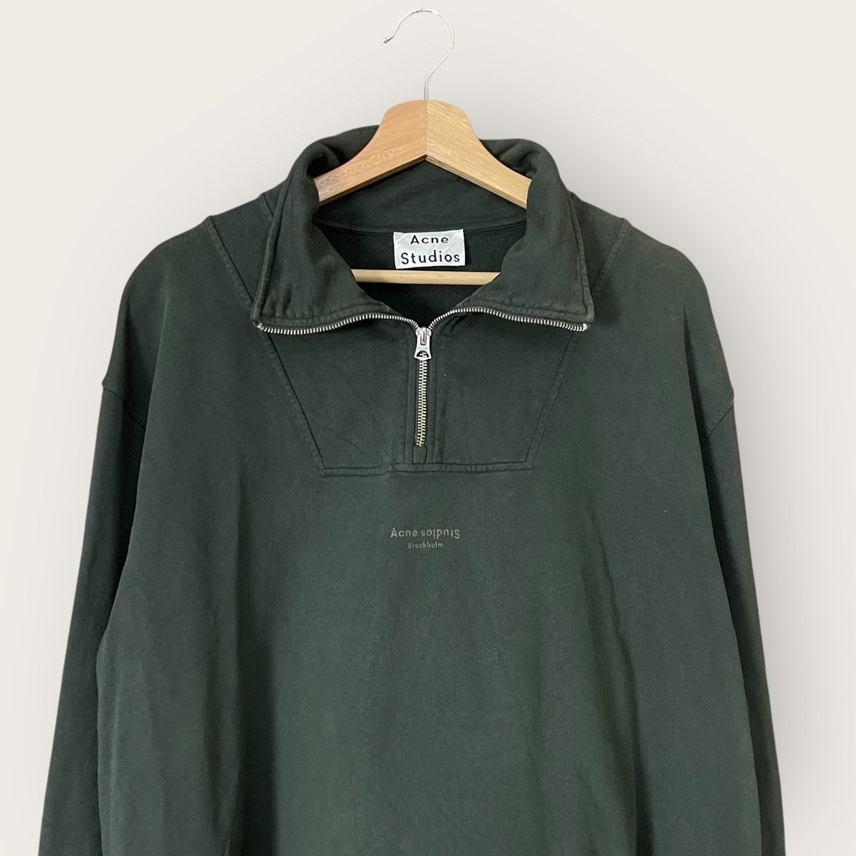 Acne Studios Acne Studios Stockholm Half Zip Sweatshirt Size US M / EU 48-50 / 2 - 4 Thumbnail