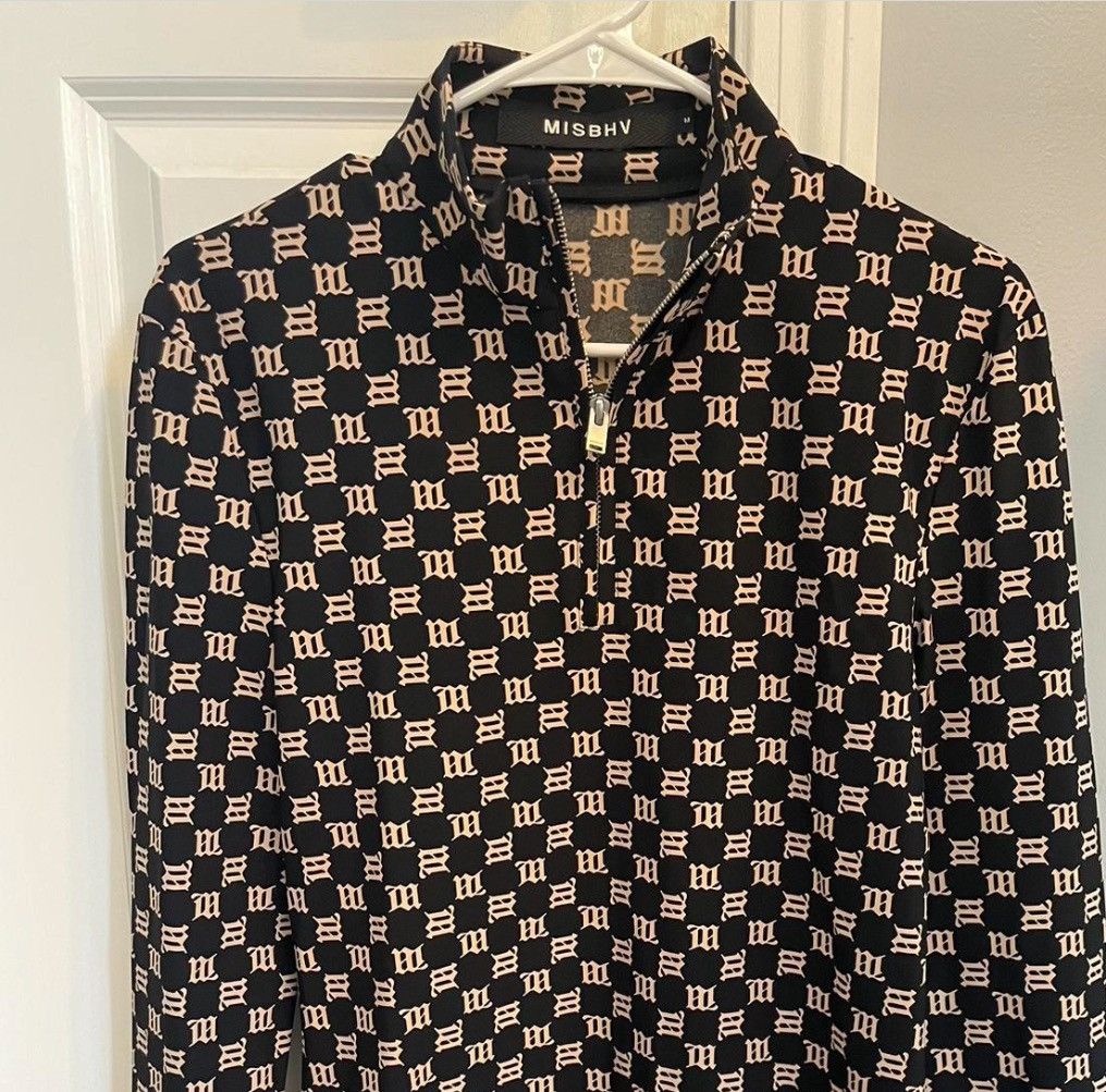 image of Misbhv Quarter Zip Top in Black, Men's (Size Medium)