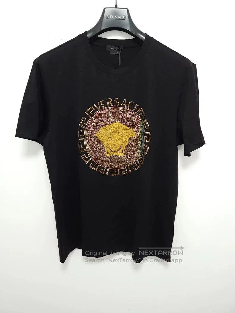 Versace Versace Crystal Embellished Short Sleeve Tee . Size M / US 6-8 / IT 42-44 - 2 Thumbnail