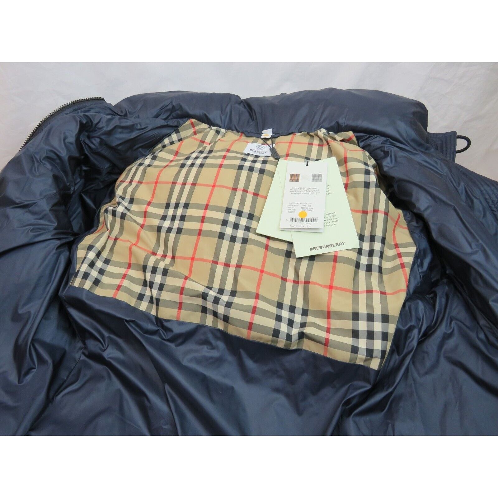 Burberry BURBERRY DANDERHALL BLUE HOODED DOWN PARKA COAT JACKET XXL Size XXL / US 16-18 / IT 52-54 - 2 Thumbnail