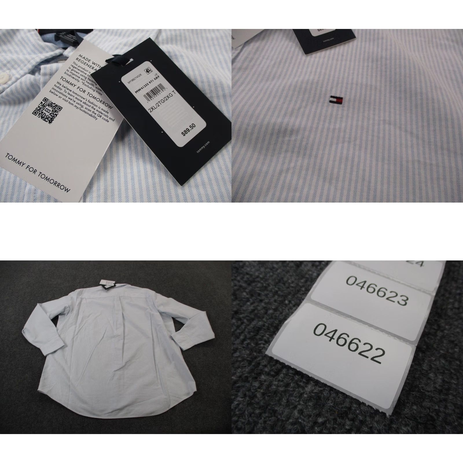 Tommy Hilfiger Tommy Hilfiger Shirt Mens 2XLT Striped Business Lightweight Classic Preppy NEW Shirt Mens 2XLT Blue Striped Button-Up Colonial Preppy Logo Mens 2XLT Size US XXL / EU 58 / 5 - 8 Thumbnail