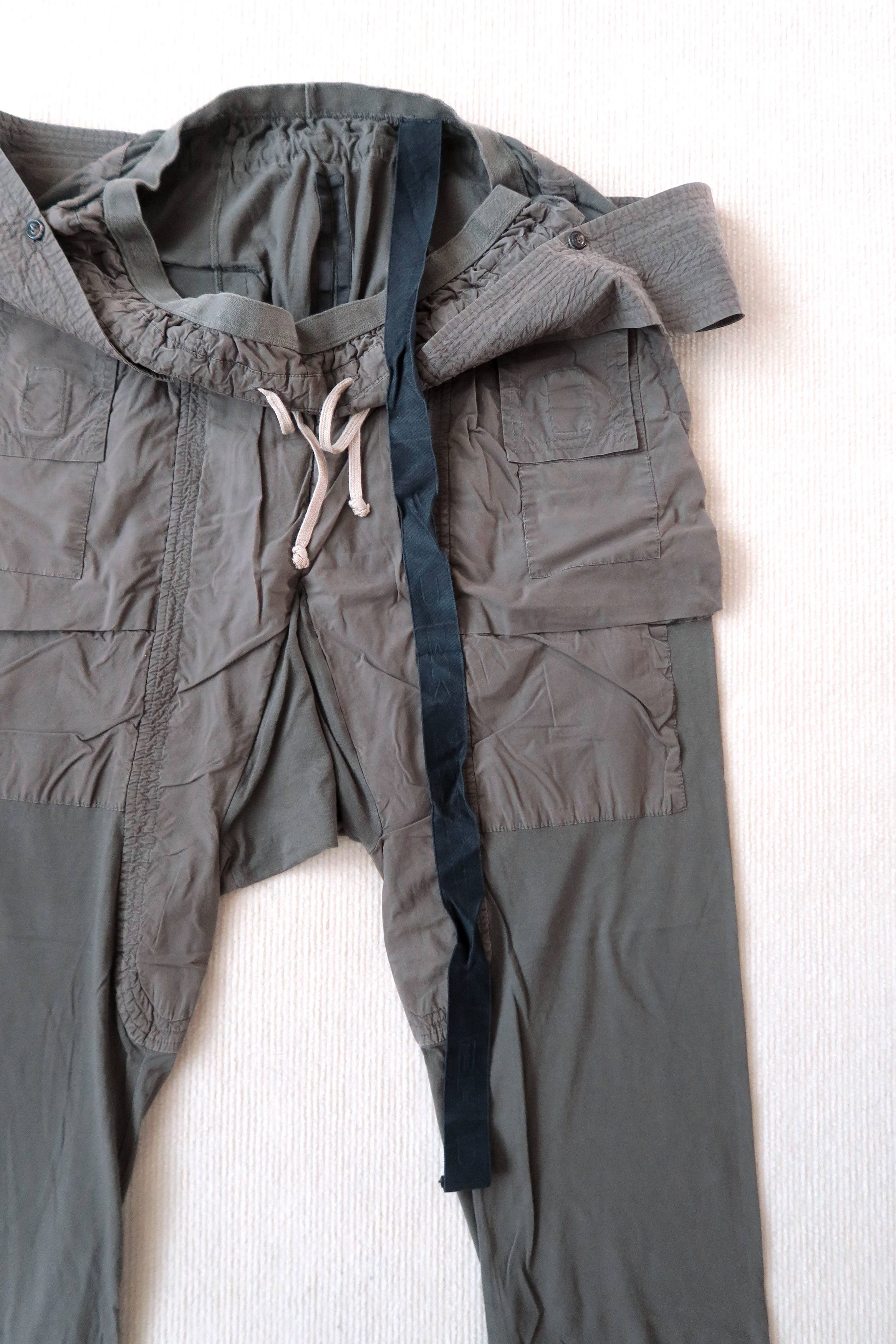 Rick Owens Drkshdw Rick Owens Exploder DNA Dust Creatch Drop Crotch Cargo Pants Size US 36 / EU 52 - 8 Thumbnail
