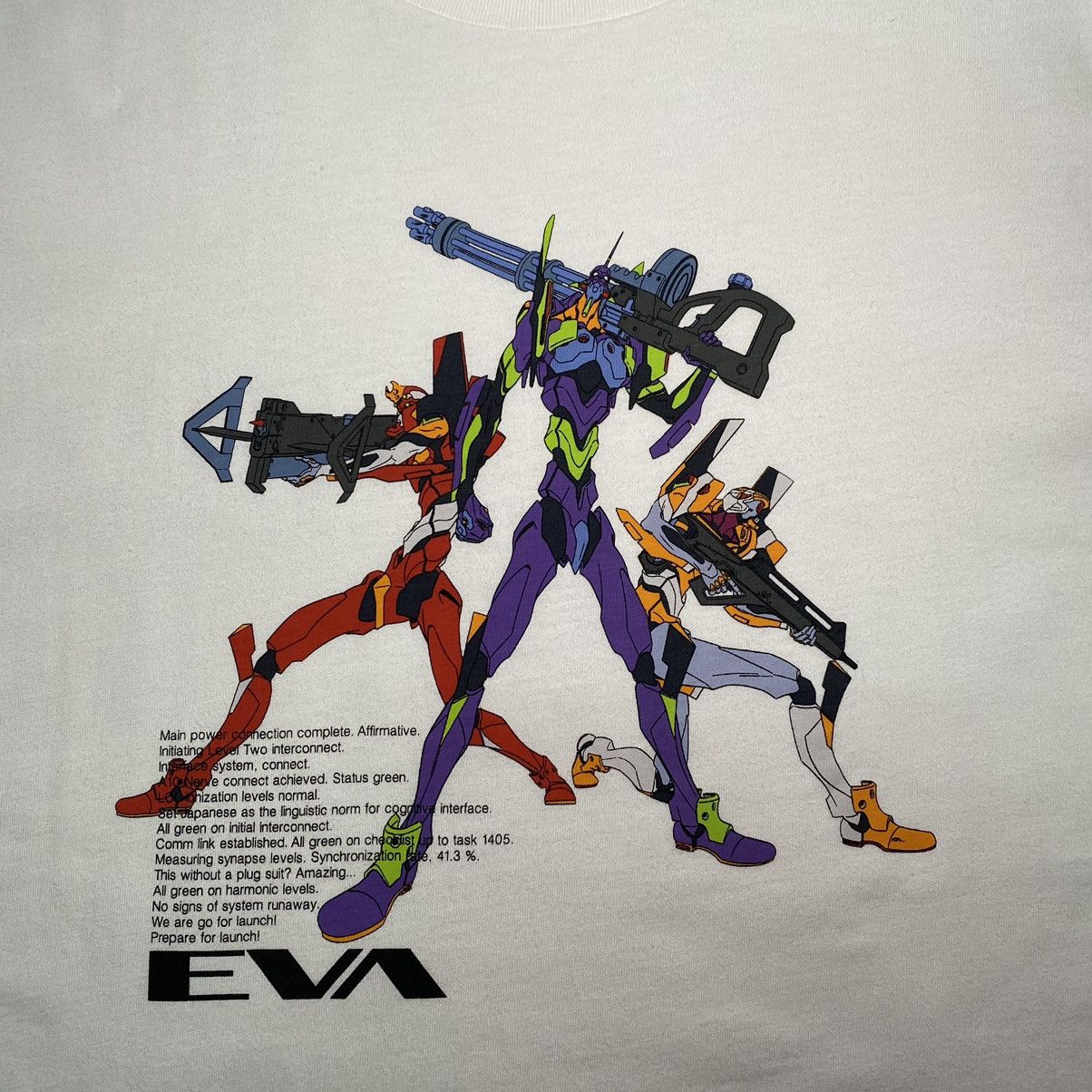 Anime NEON GENESIS EVANGELION ANIME T-SHIRT UNIQLO XLARGE SIZE Size US XL / EU 56 / 4 - 5 Thumbnail