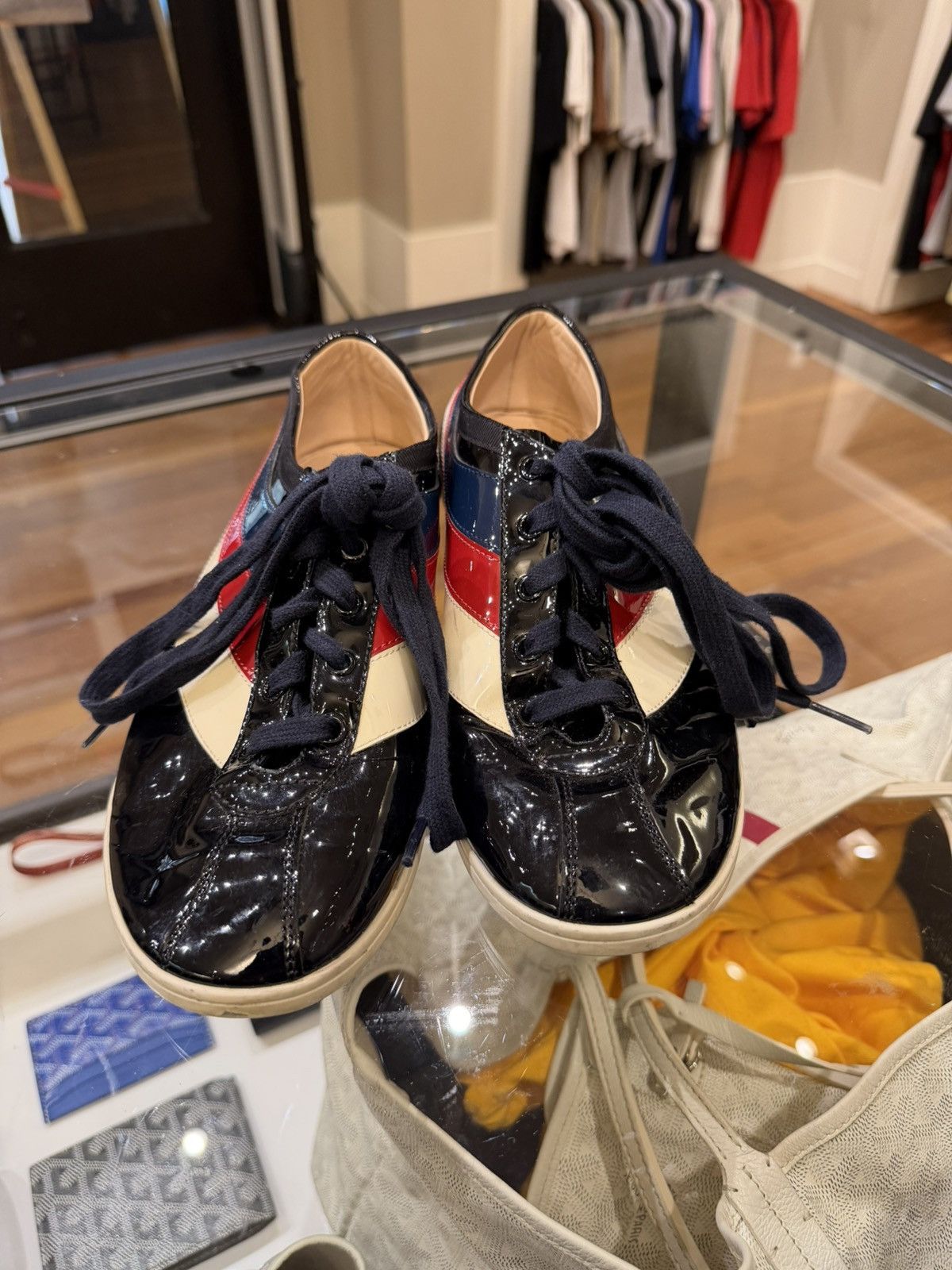 Gucci Gucci Falacer Patent Leather Sneaker Size US 6.5 / EU 39-40 - 5 Thumbnail