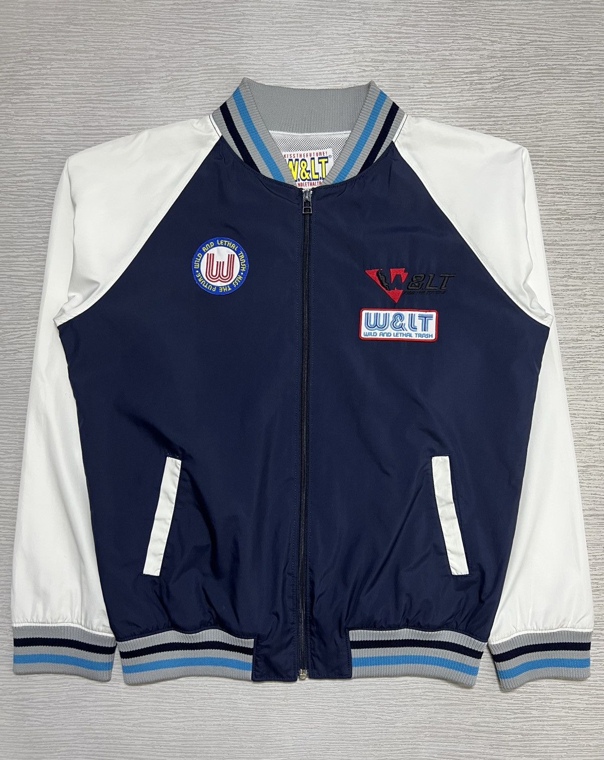 Walter Van Beirendonck Archive W&LT - Logo Patches Nylon Varsity Jacket Size L / US 10 / IT 46 - 2 Thumbnail