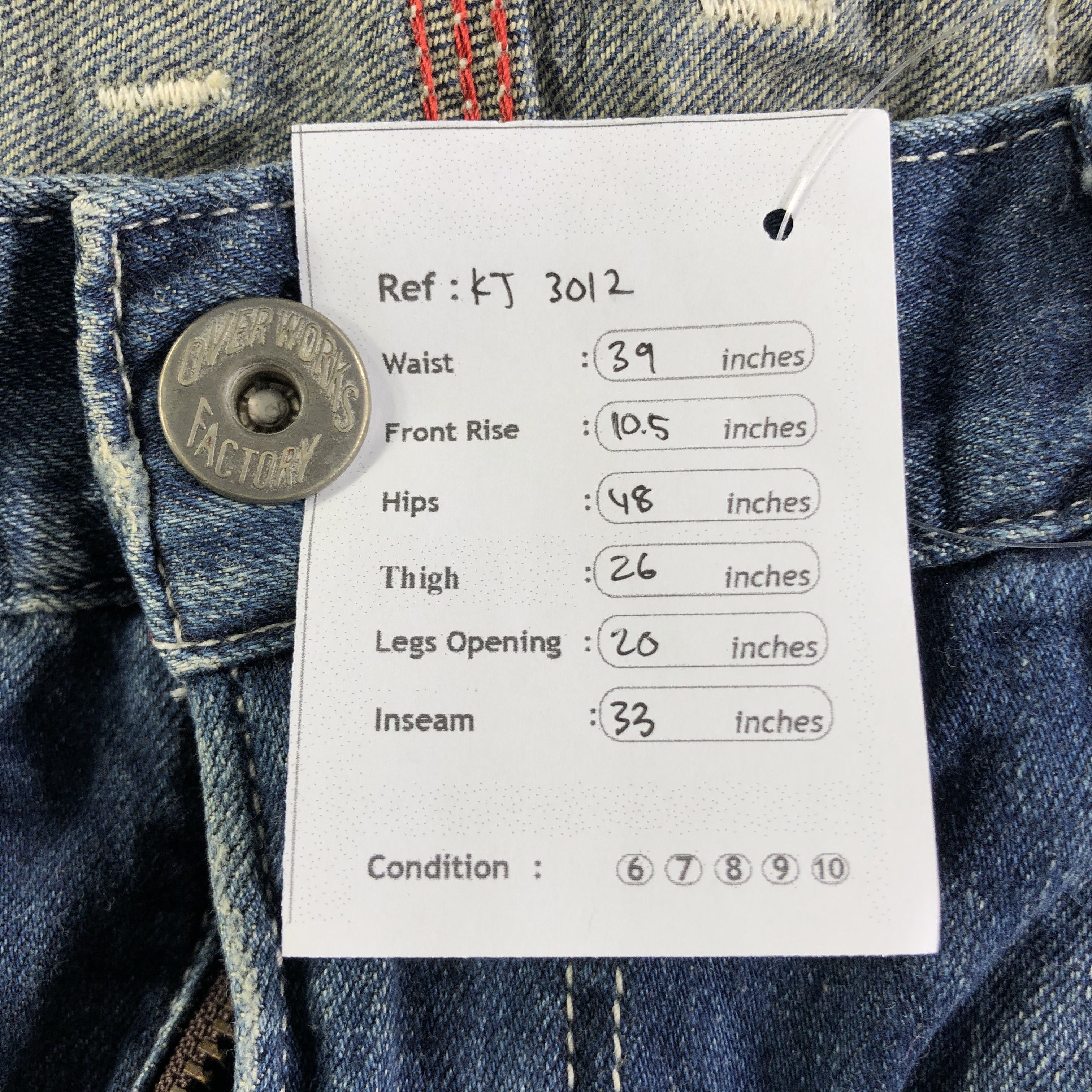 Edwin Vintage Edwin Carpenter Jeans Faded Blue Denim KJ3012 Size US 36 / EU 52 - 12 Thumbnail
