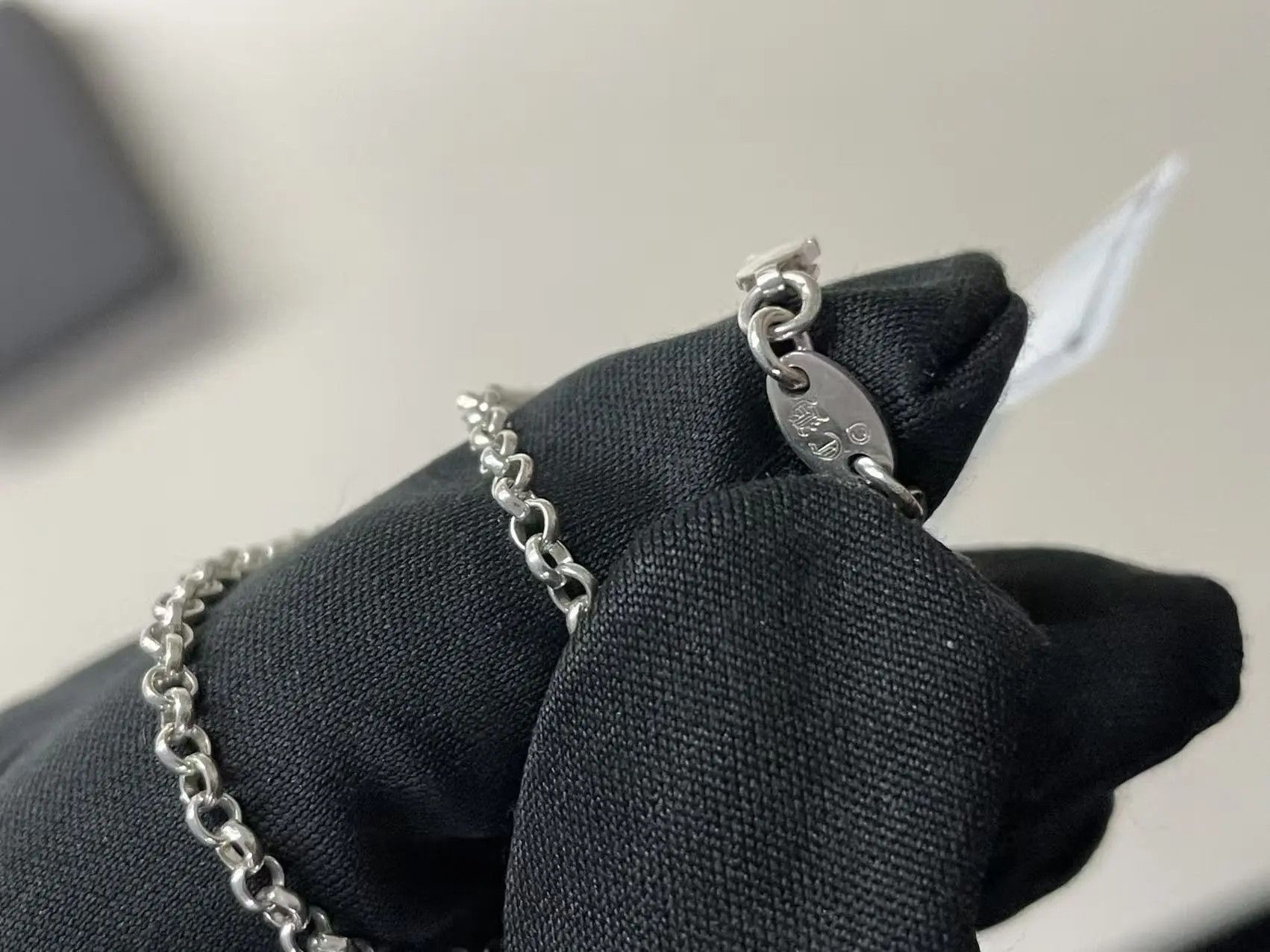 Chrome Hearts Chrome Hearts Silver Safty Pin Roll Chain Necklace Size ONE SIZE - 14 Thumbnail