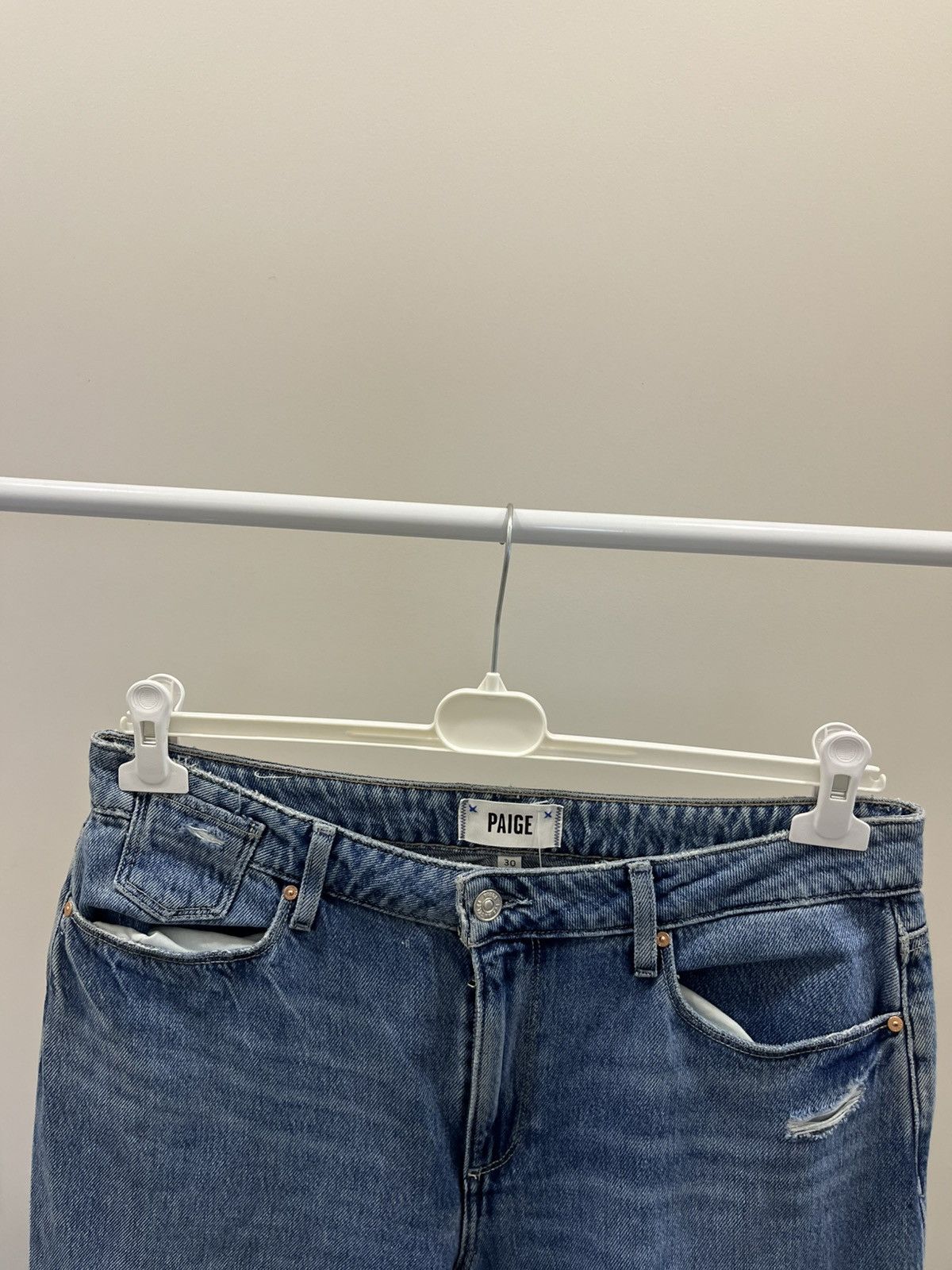 Paige Mens Blue Federal Denim Slim Fit Paige Jeans 30x32 Relaxed Size US 30 / EU 46 - 2 Thumbnail