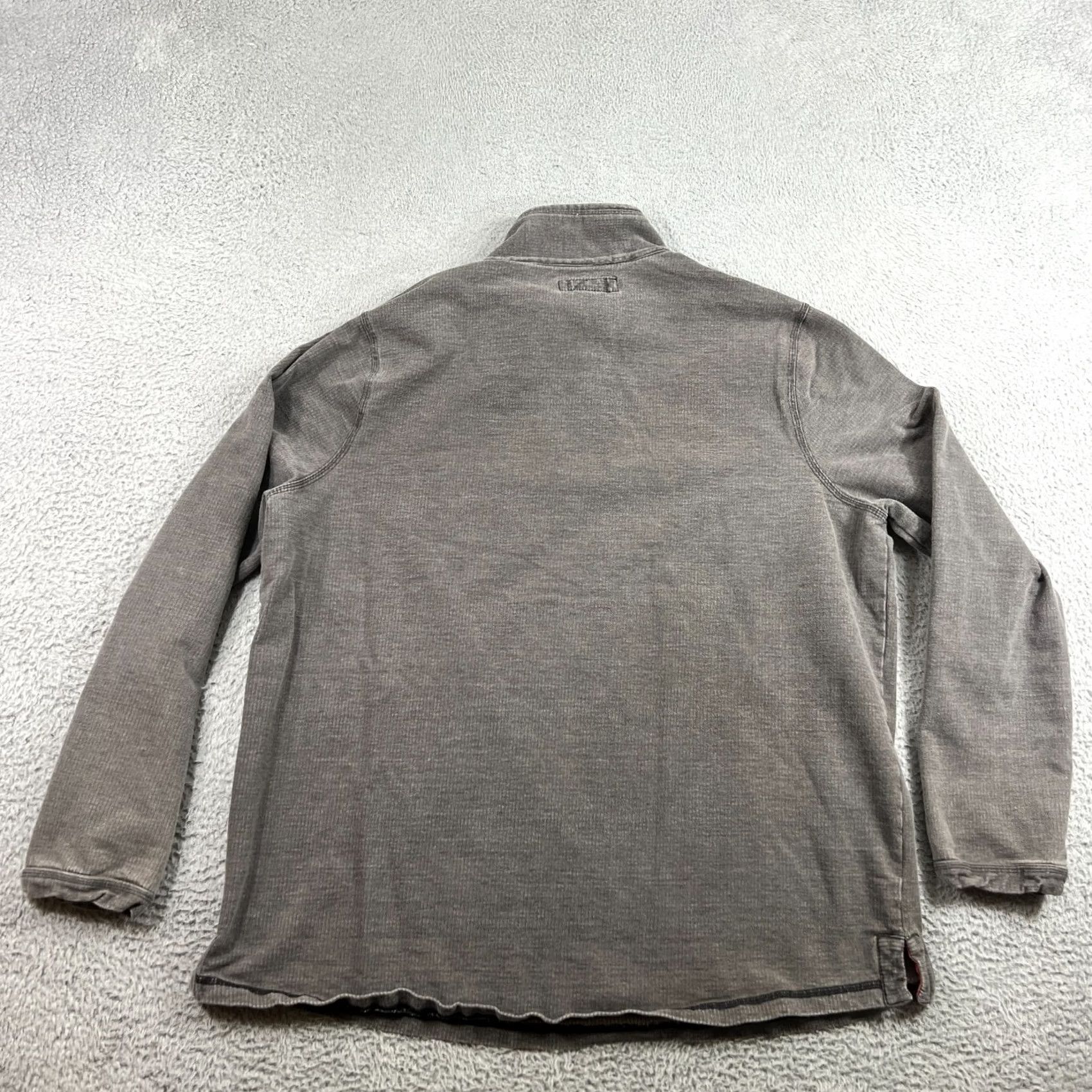 Carbon2Cobalt Carbon 2 Cobalt Mens Sweatshirt Pullover Gray Washed Weathered Quarter Zip XL Size US XL / EU 56 / 4 - 6 Thumbnail