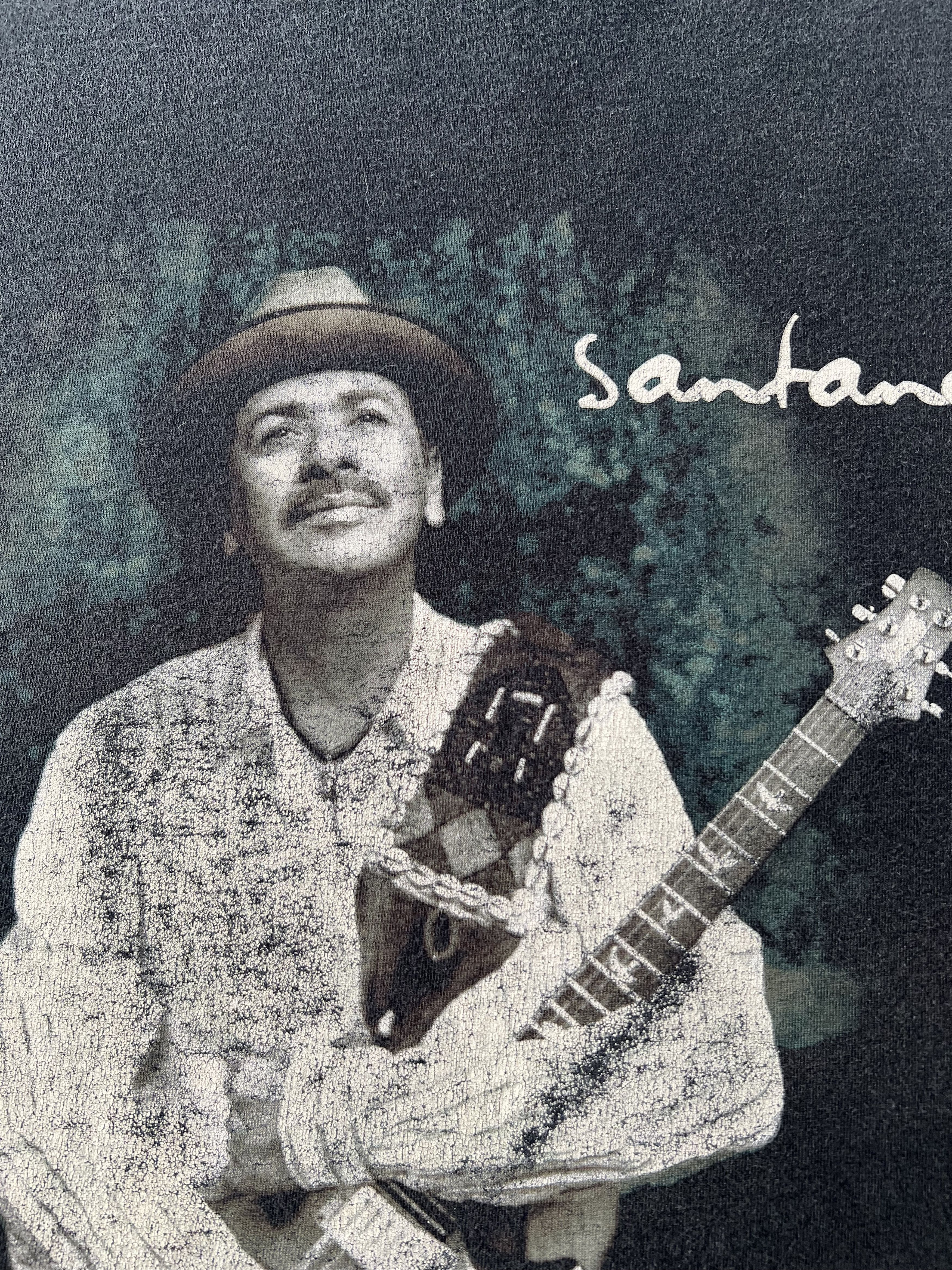 Band Tees Vintage 2003 Carlos Santana Shaman Tour Black T-shirt Size US XL / EU 56 / 4 - 5 Thumbnail