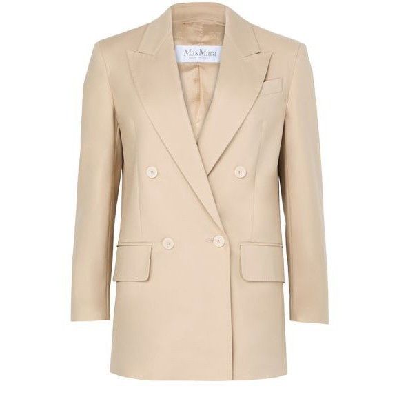 MAX MARA Suez Beige Cotton Blazer New & Authentic (Women's s