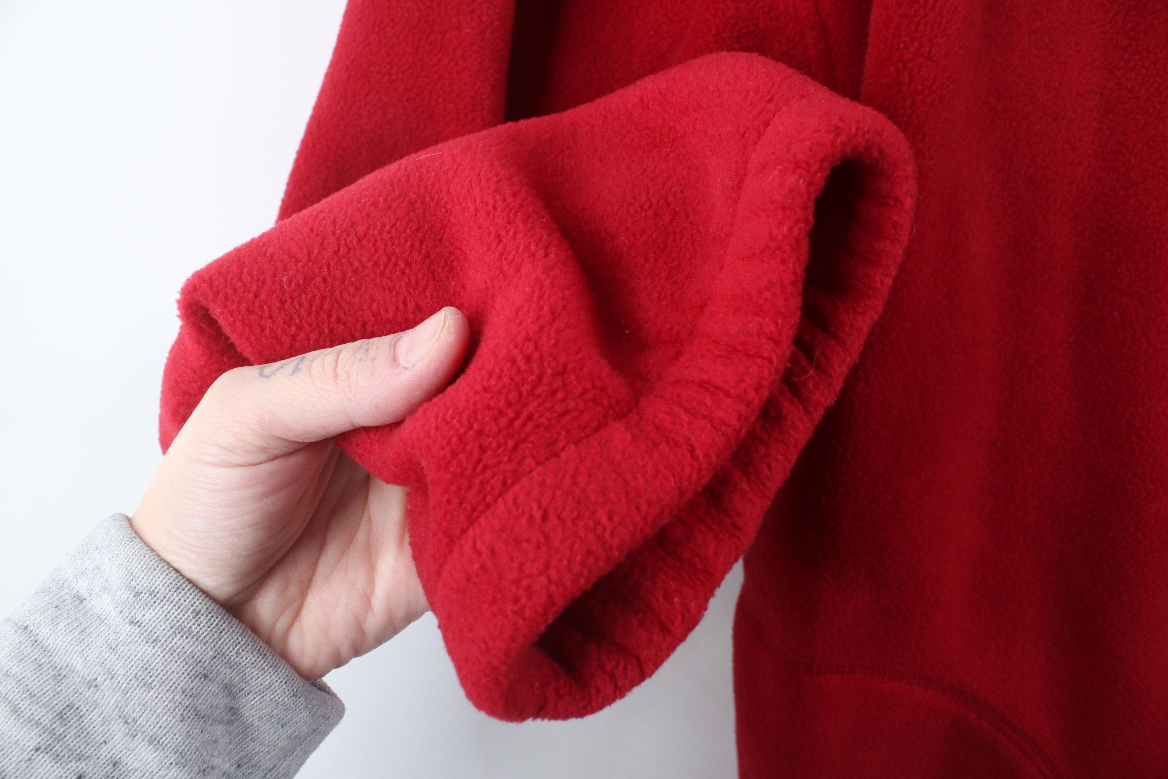 Vintage Vintage 90s Ohio State University 1/4 Zip Fleece Sweater Red Size US XL / EU 56 / 4 - 7 Thumbnail