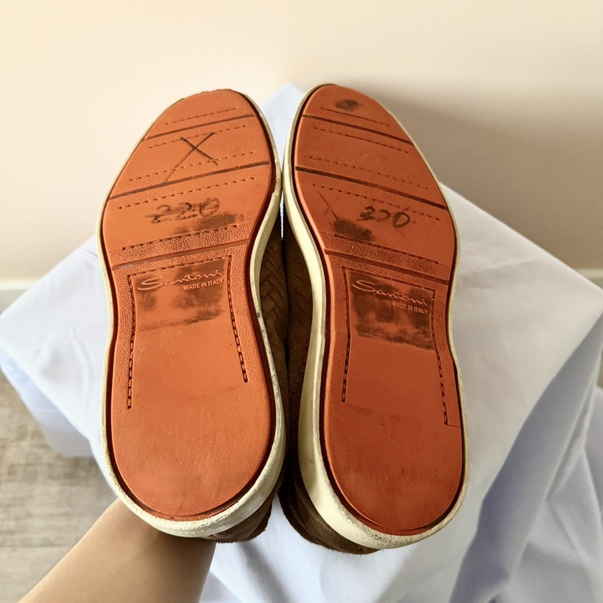 Santoni Santoni Suede Loafer Dress Shoes Size US 9.5 / EU 42-43 - 11 Thumbnail