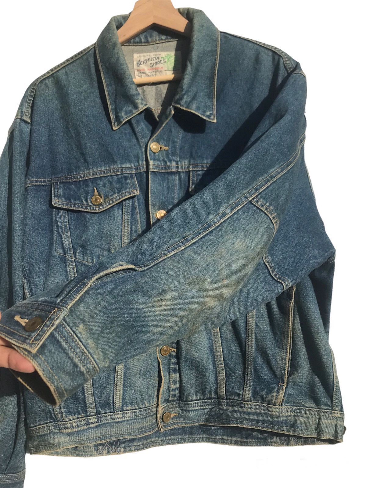 Vintage Vintage Bermuda Denim Jacket Size US L / EU 52-54 / 3 - 7 Thumbnail