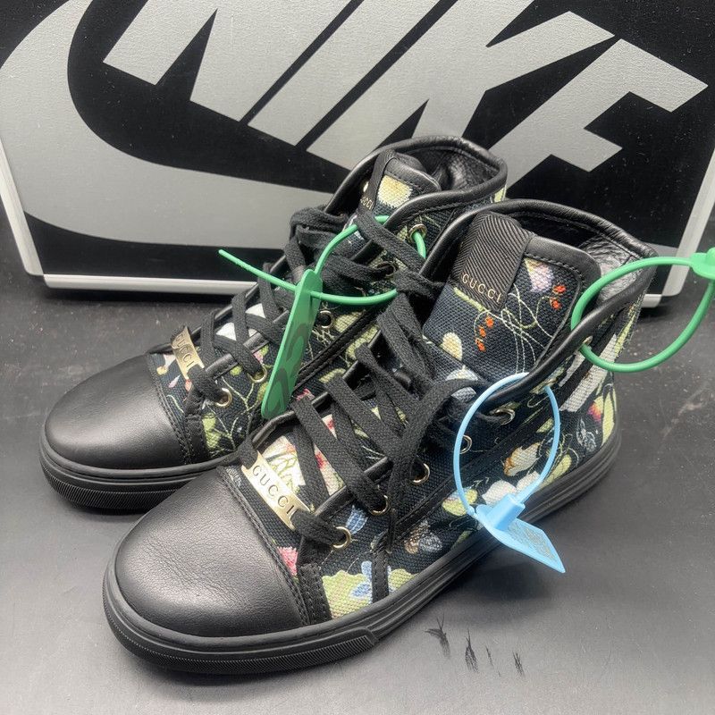 Gucci Gucci GG Canvas High-Top Sneakers Size US 5.5 / EU 38 - 1 Thumbnail