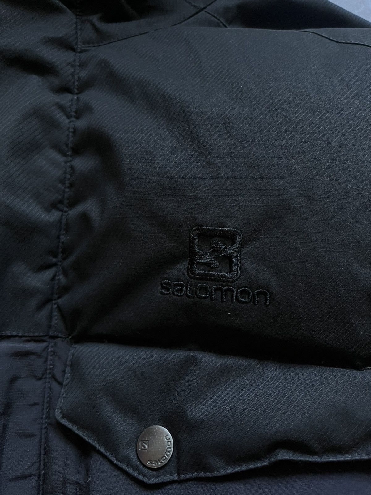 Salomon Vintage Salomon Puffer Down Parka Jacket Black XL Size US XL / EU 56 / 4 - 11 Thumbnail
