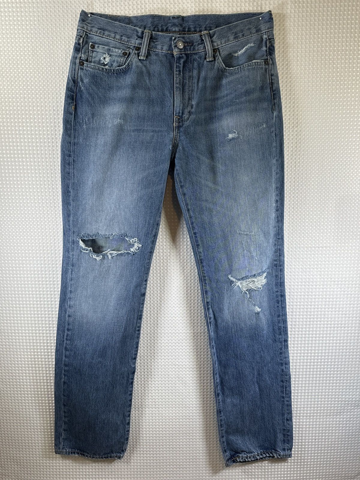 Levi's Levi’s Men's 514 Straight Fit Ripped Jeans Size US 33 - 5 Thumbnail