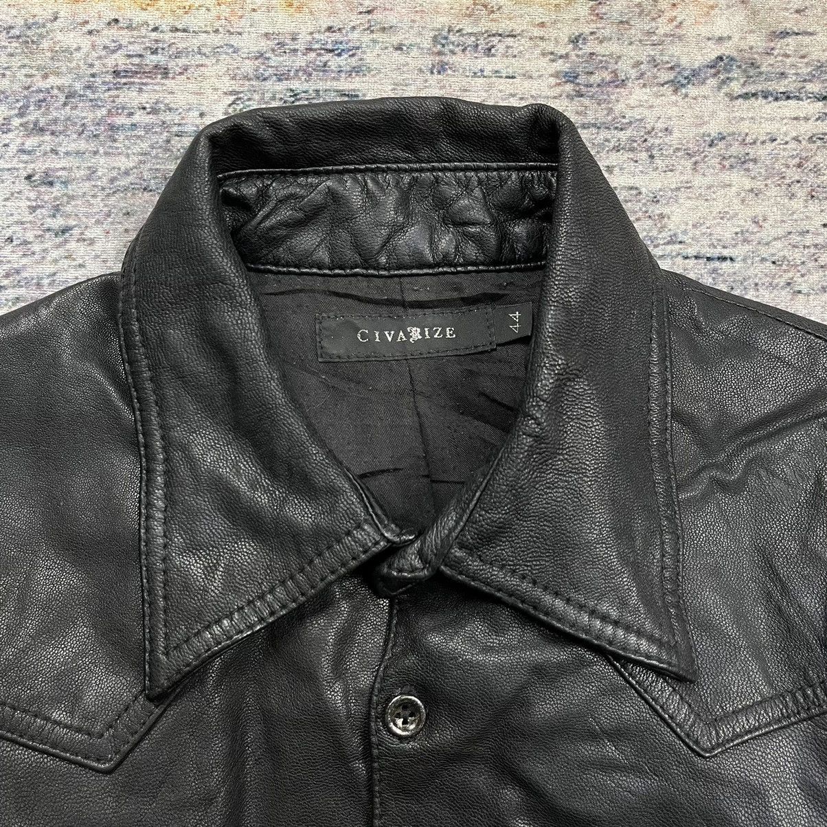 If Six Was Nine Civarize leather shirt lace up vkei style Size US S / EU 44-46 / 1 - 8 Thumbnail