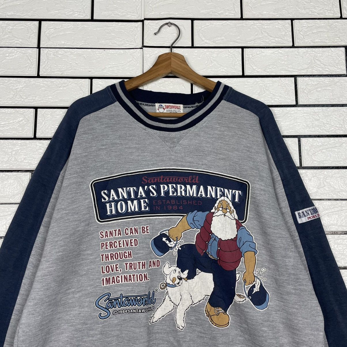 Japanese Brand Santa World Big Print Sweatshirt Size US L / EU 52-54 / 3 - 2 Thumbnail