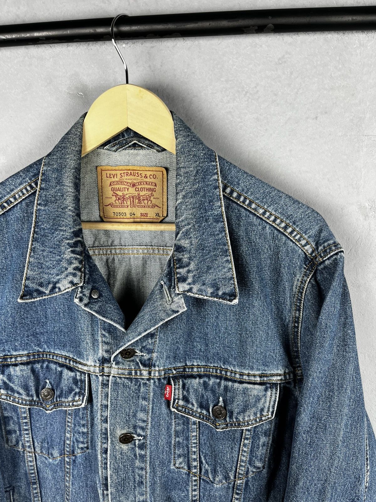 Levi's Vintage Clothing Levis denim jacket vintage 90s Size US XL / EU 56 / 4 - 5 Thumbnail