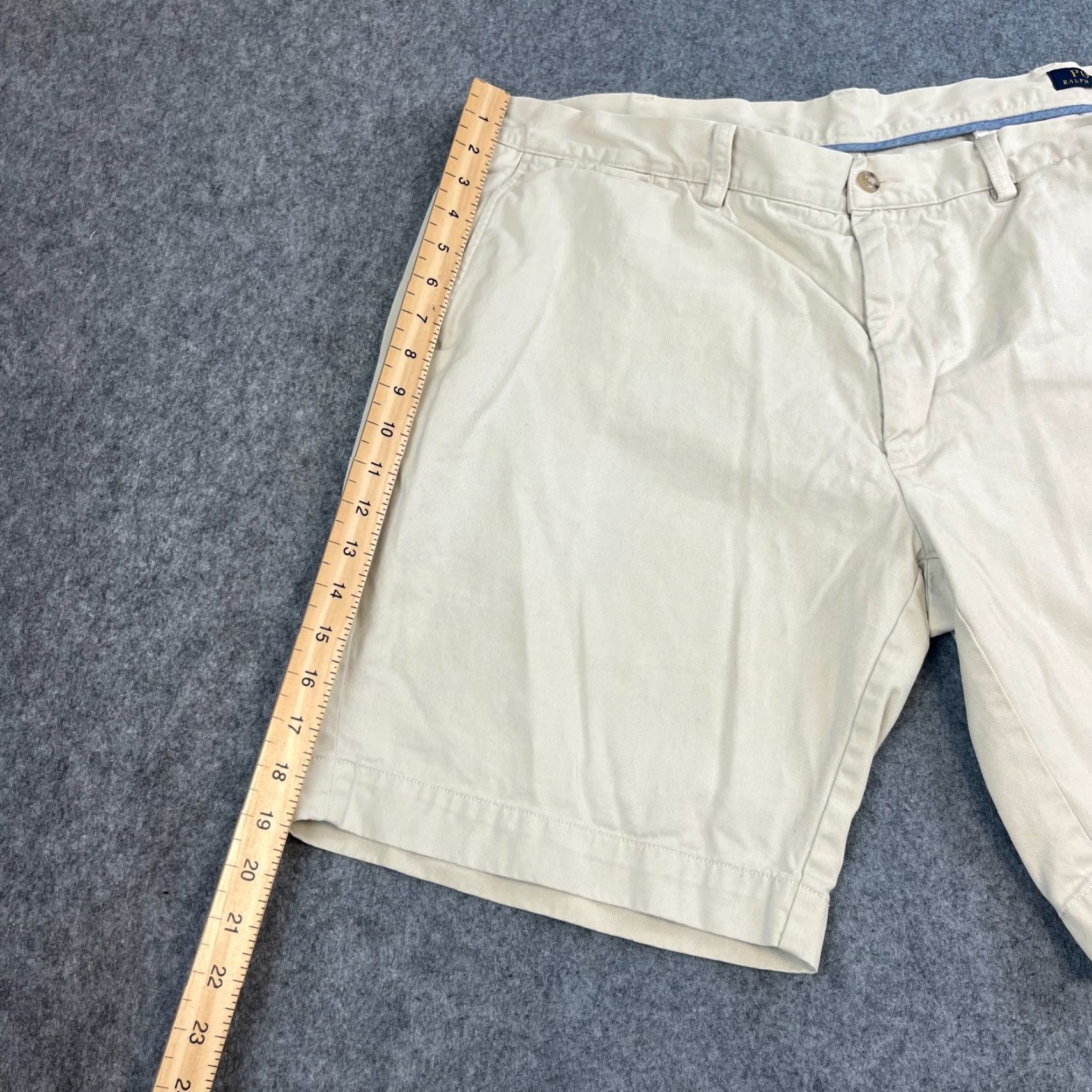 Polo Ralph Lauren Polo Ralph Lauren Mens Chino Shorts W40 White 100% Cotton Preppy Summer Casual Slim? Size US L / EU 52-54 / 3 - 3 Thumbnail