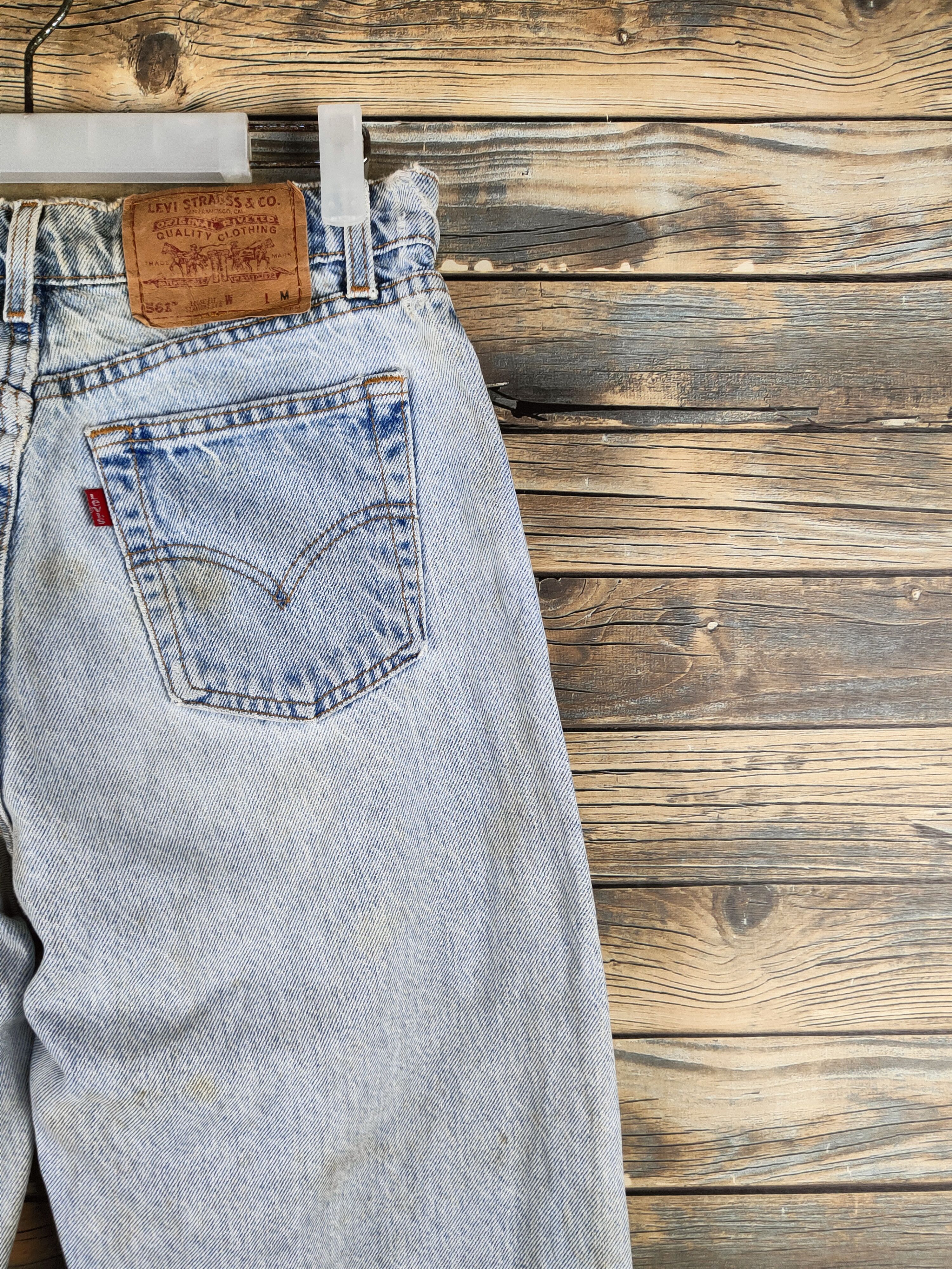 Levi's DL 561 Levi's Blue Distressed Ripped Jeans #46-810 Size US 28 / EU 44 - 11 Thumbnail
