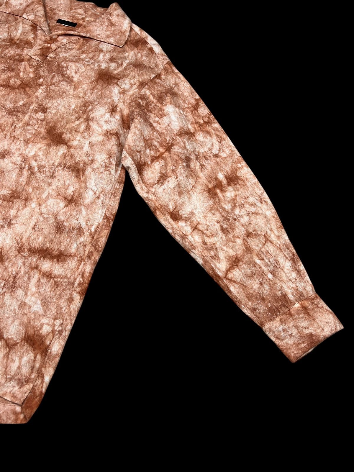 Issey Miyake × Tete Homme Tete Homme Rayon Textured Longsleeve Open Collar Shirt Size US L / EU 52-54 / 3 - 7 Thumbnail