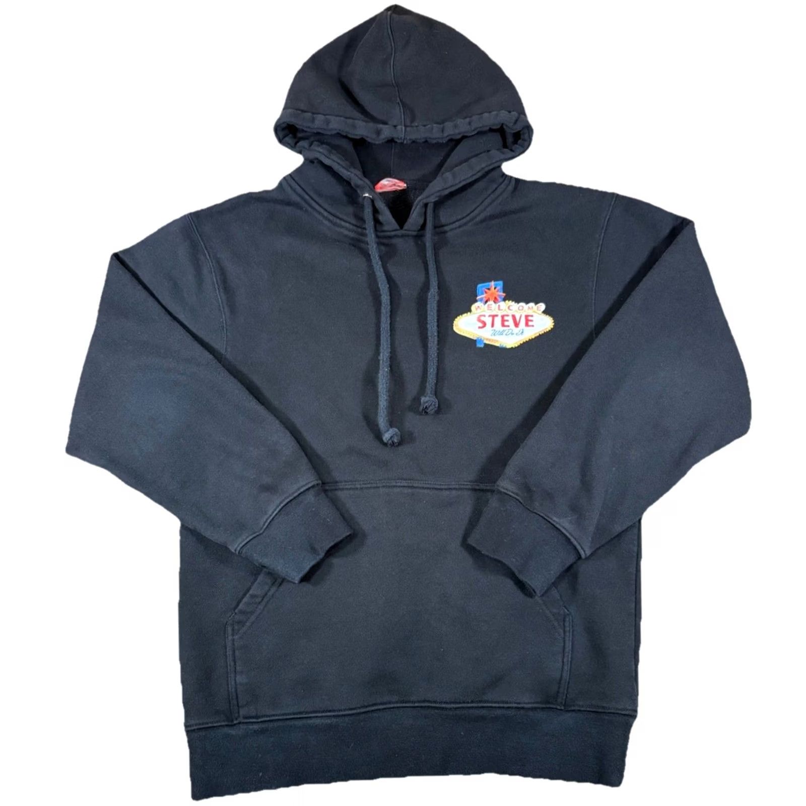 Vintage FULL SEND Hoodie Mens Medium Black Graphic Print Steve Will Do It Pullover Hooded Sweatshirt Pockets Logo Size US M / EU 48-50 / 2 - 2 Thumbnail