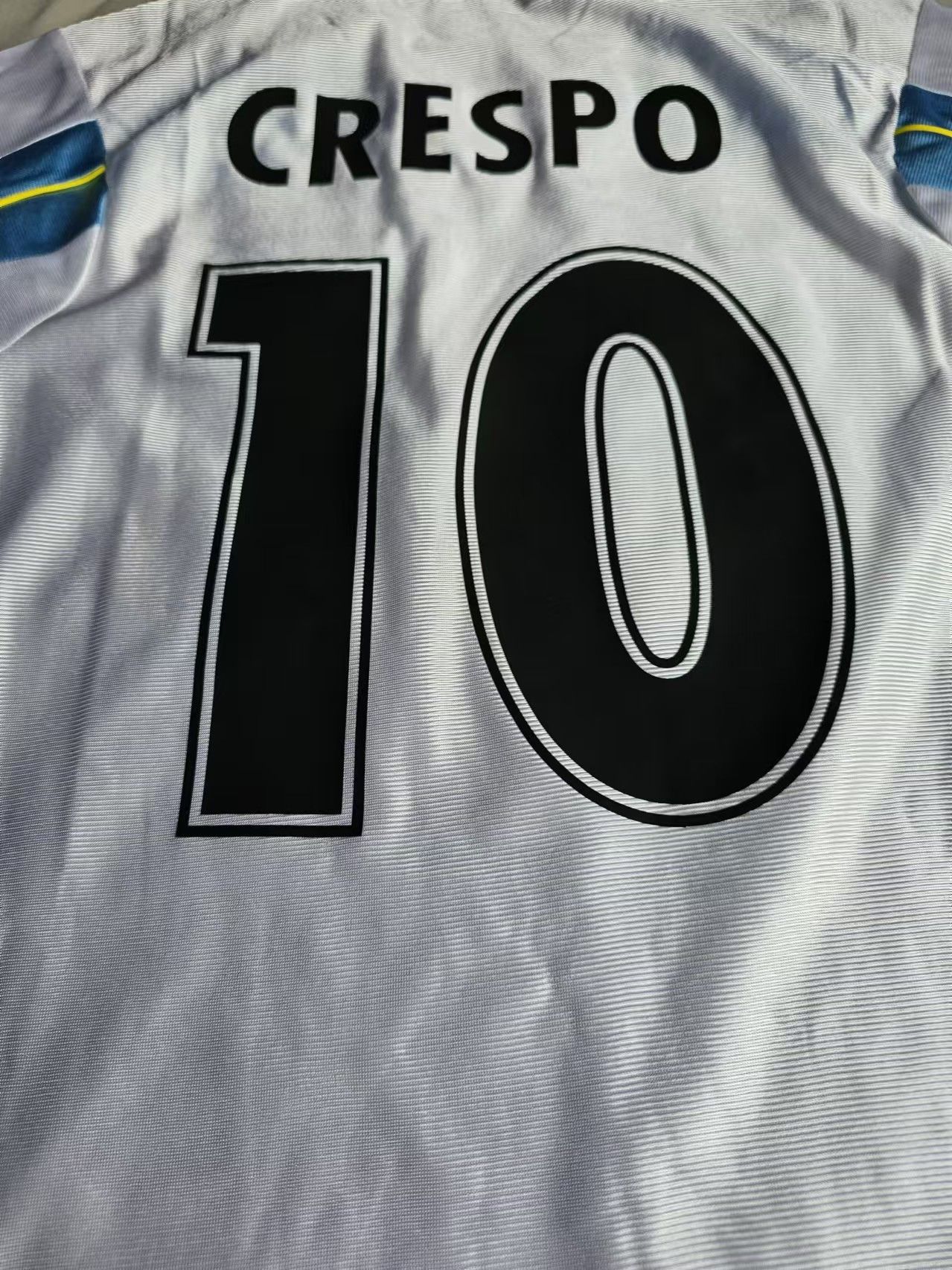 Other Vintage Lazio #10 Crespo Jersey Size US XL / EU 56 / 4 - 4 Thumbnail