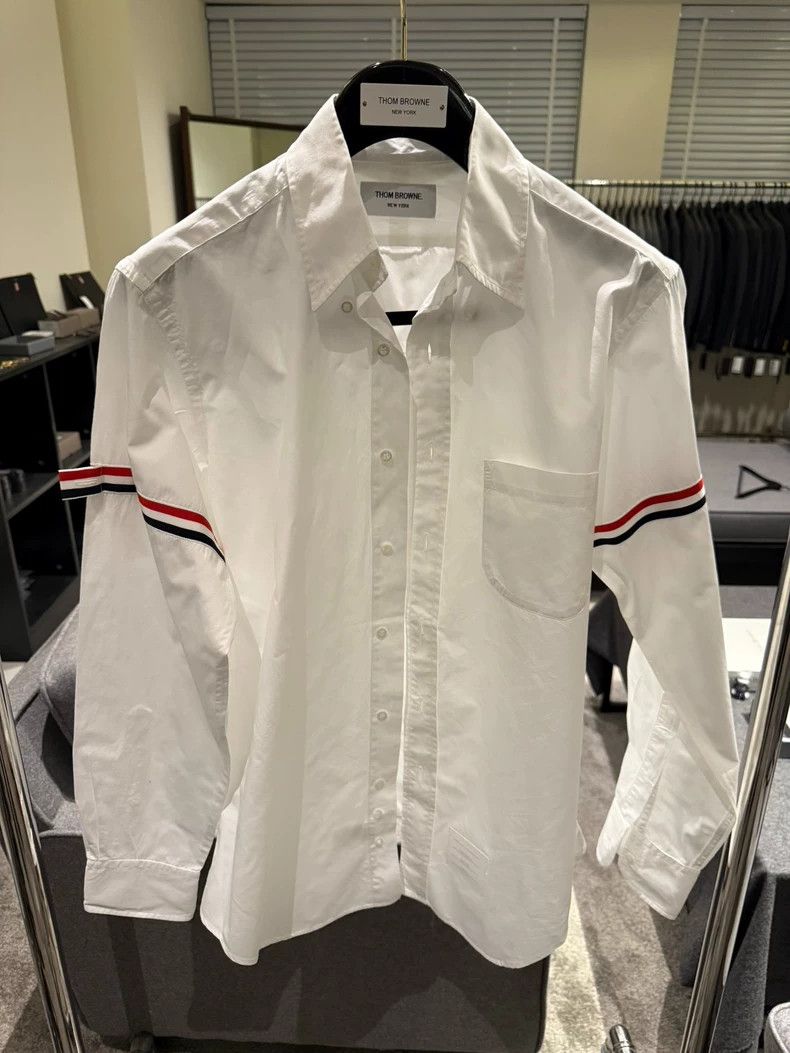 Thom Browne Thom BrowneClassic double-sleeved shirt 2503-Nextarrow Size US L / EU 52-54 / 3 - 1 Thumbnail