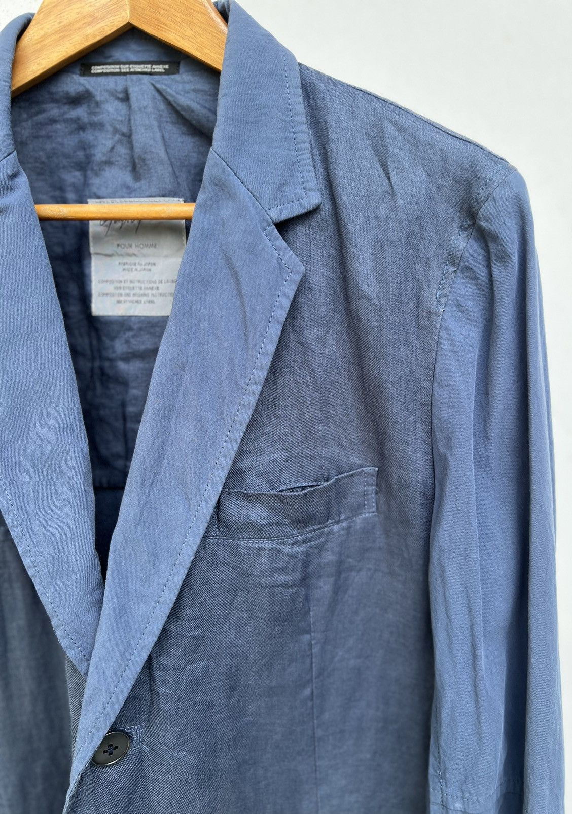 Yohji Yamamoto LIMITED EDITION Ramie blend light blazer by YOHJI YAMAMOTO Size US S / EU 44-46 / 1 - 4 Thumbnail