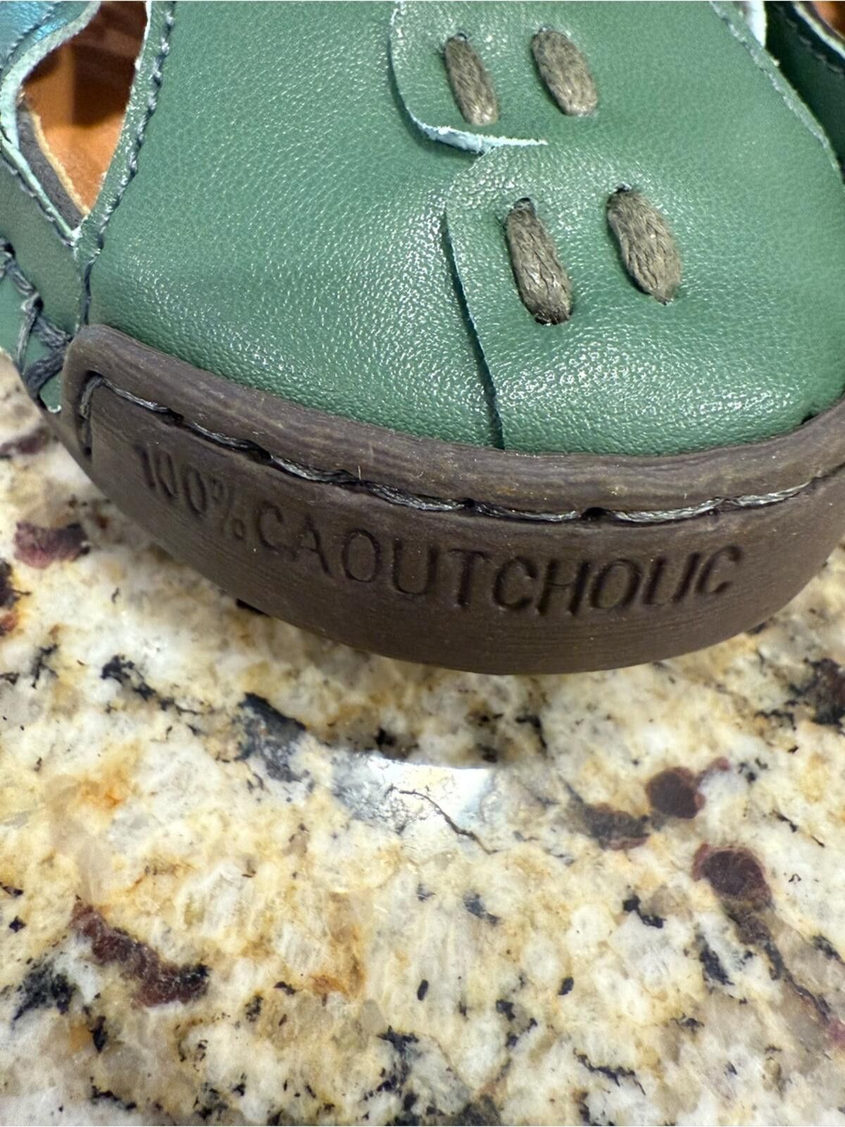 Other Salkin leather green slip on comfort shoe sling back SZ 39 Size US 7.5 / IT 37.5 - 6 Thumbnail