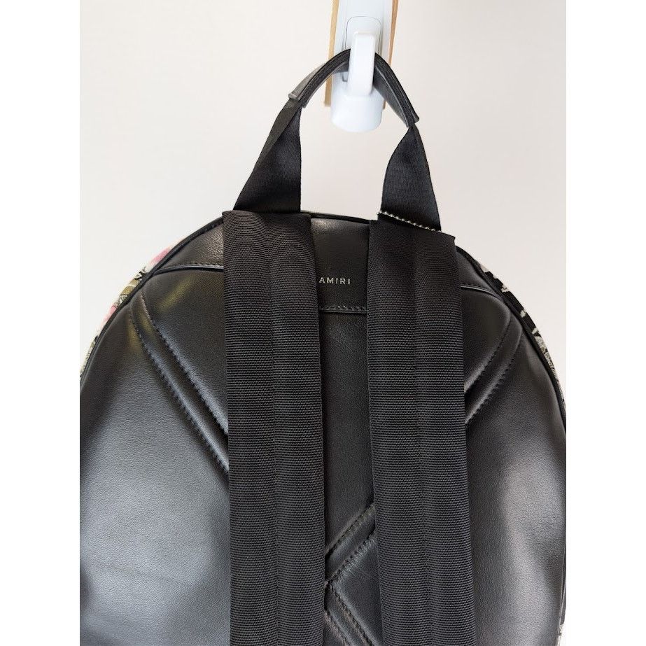 Amiri o1rshd1 Size: OS / Hibiscus Jacquard Backpack in Black Size ONE SIZE - 12 Thumbnail