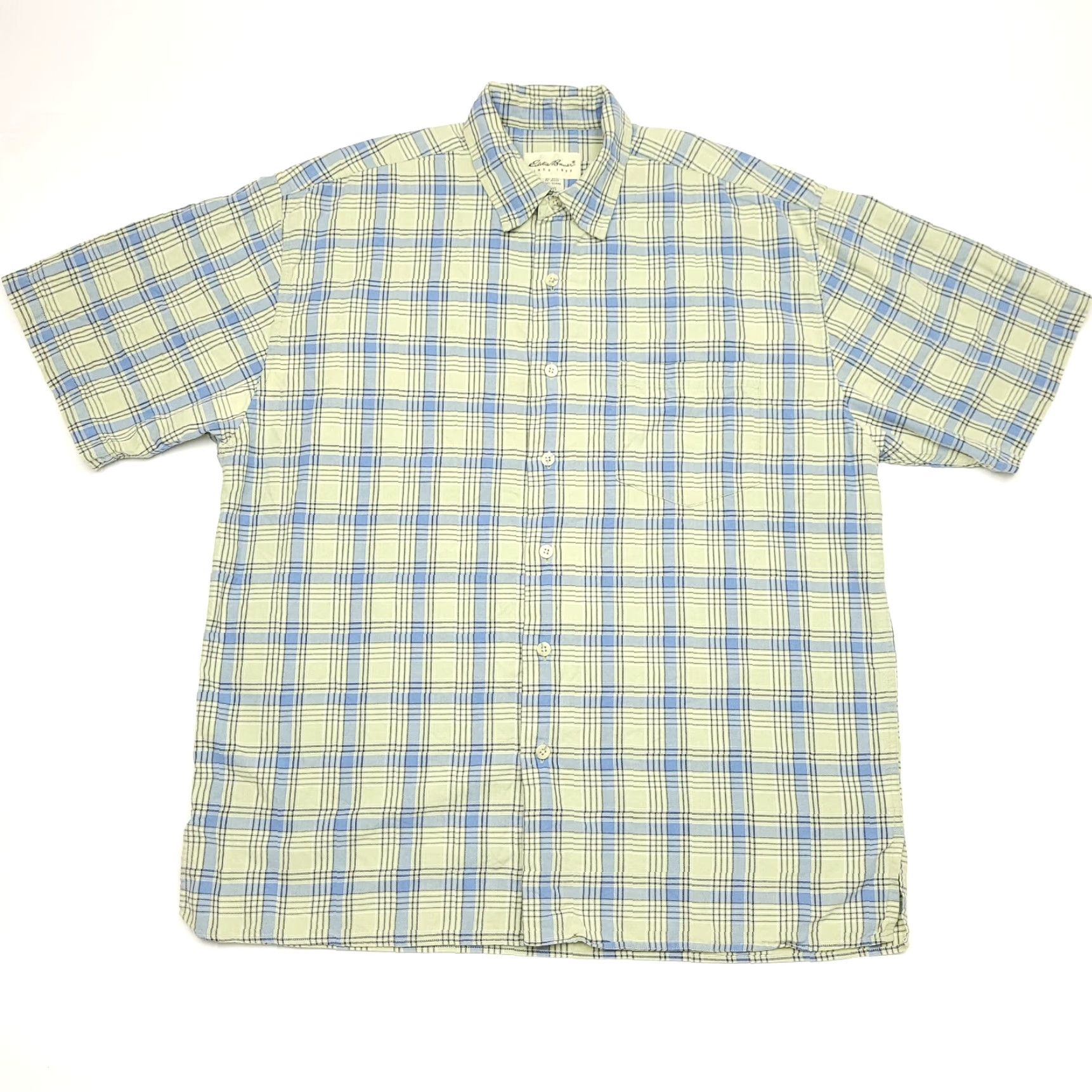 Eddie Bauer Eddie Bauer Plaid Button-Up Shirt Adult Large Multicolor Short Sleeve Mens Size US L / EU 52-54 / 3 - 3 Thumbnail
