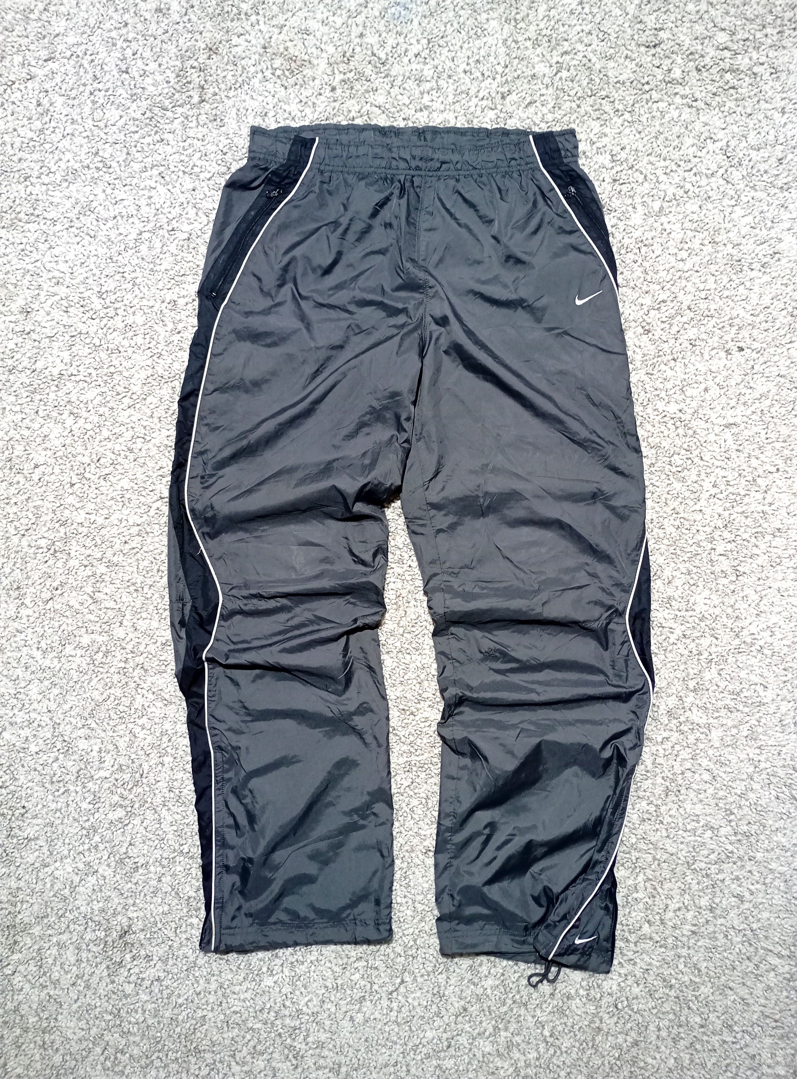 Nike NIKE 90's BAGGY SWOOSH LOGO TRACK PANTS RARE RETRO Y2K Size US 33 - 2 Thumbnail