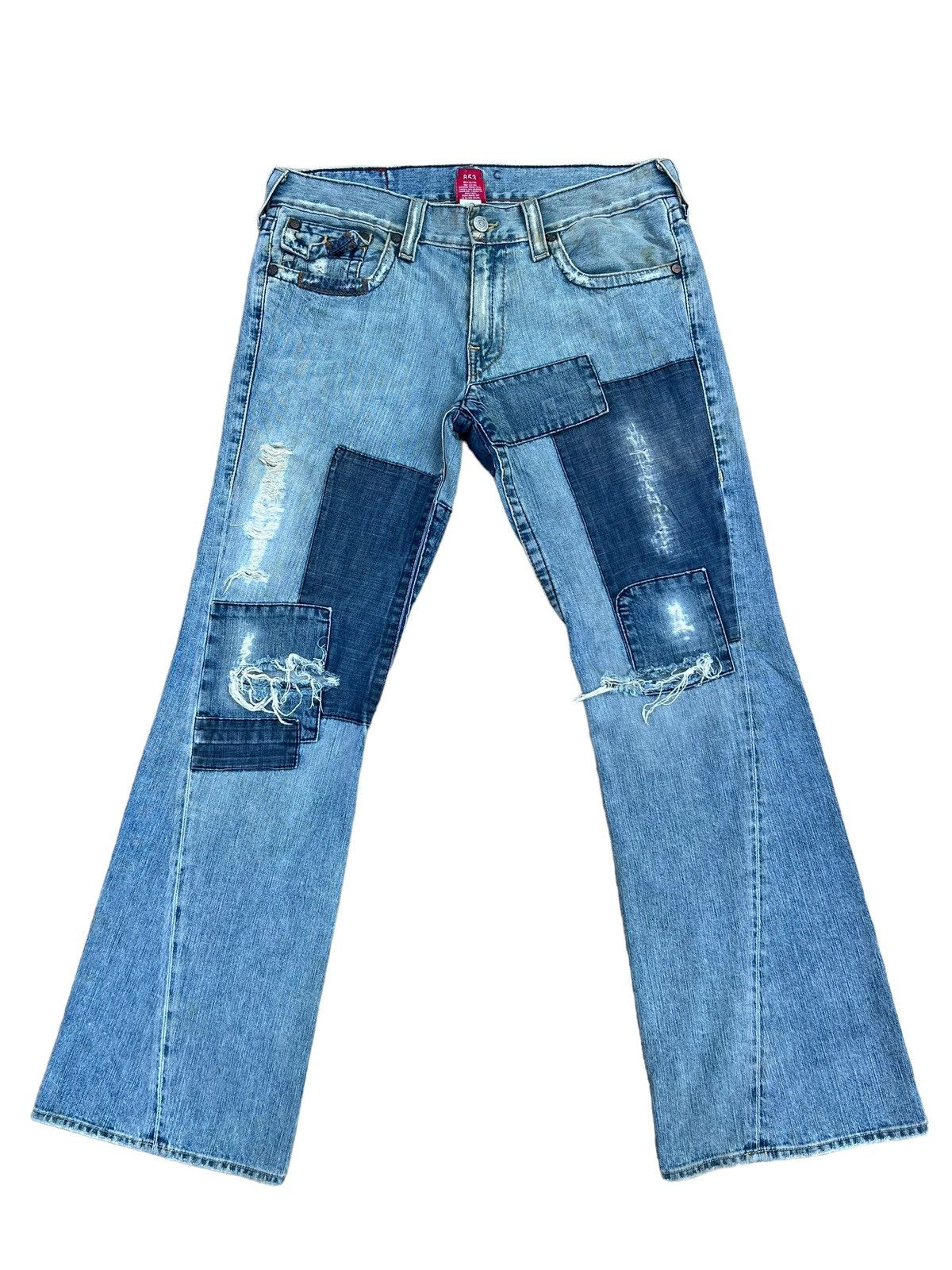 True Religion × Vintage VTG 00s TR Big Rig Stone&Tint Rips 