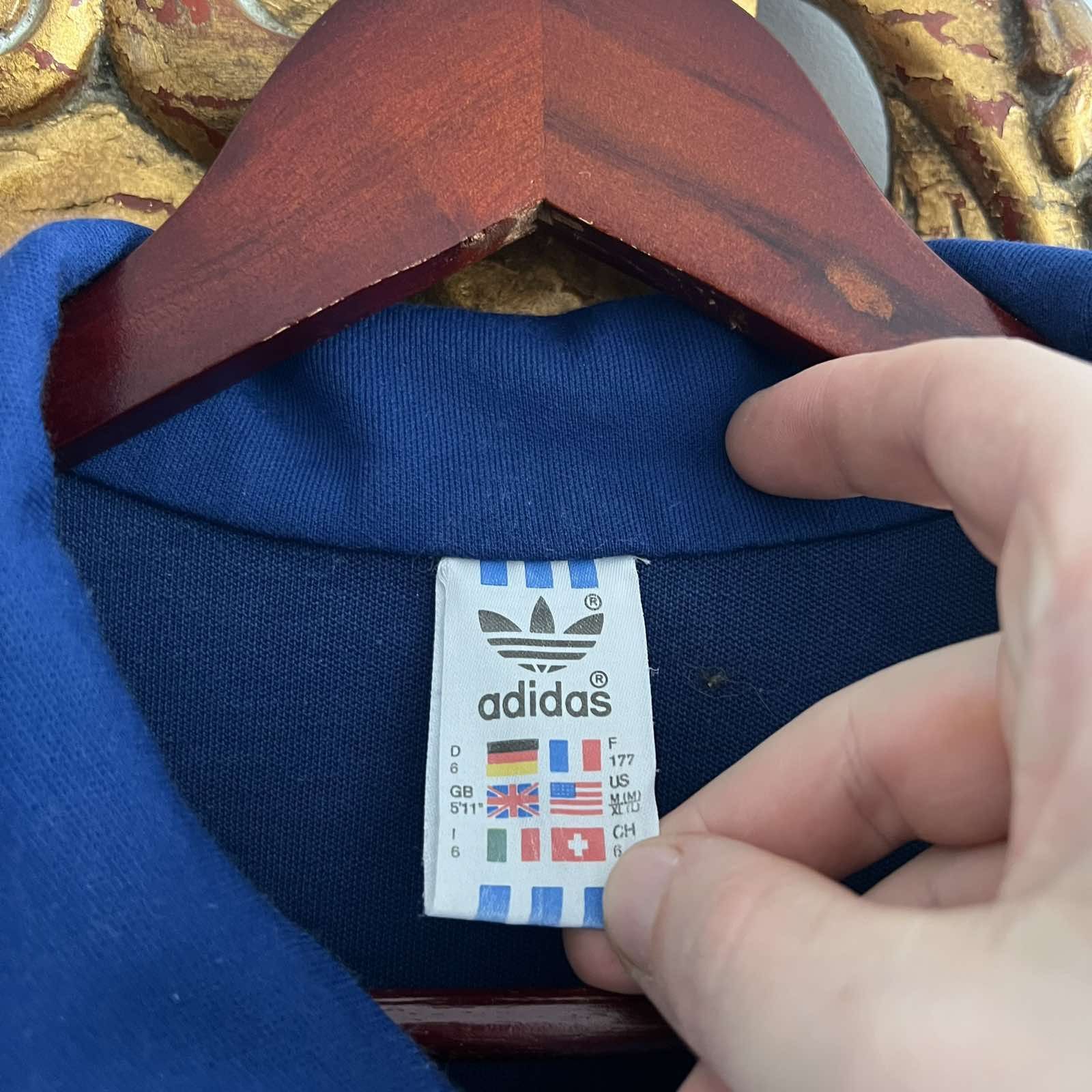 Vintage Vintage Adidas Blue Track Jacket 90s Size US M / EU 48-50 / 2 - 6 Thumbnail