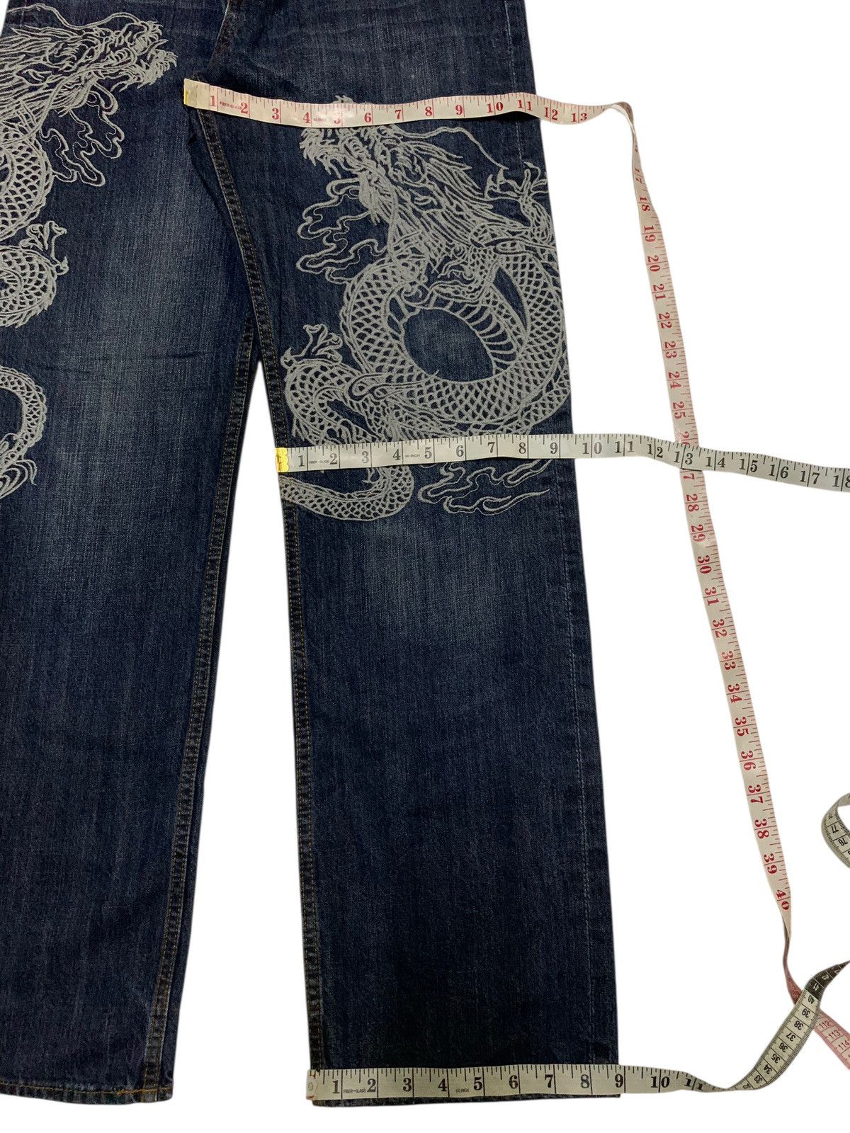 Kapital JAPANESE BIG DRAGON EMBROIDERED LIKE KARAKURI TAMASHI DENIM Size US 30 / EU 46 - 18 Thumbnail
