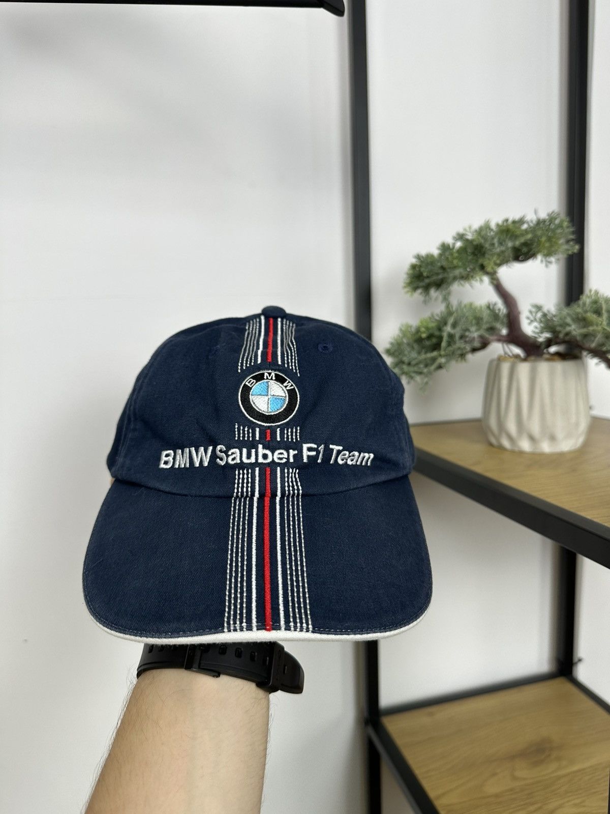 BMW BMW Sauber F1 team OS Hat Cap Formula One 2008 Unisex Racing Size ONE SIZE - 15 Thumbnail