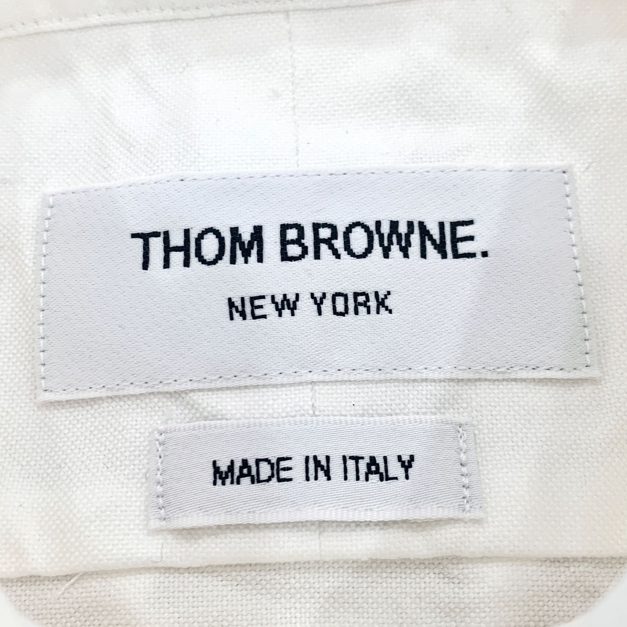Thom Browne Thom Browne White Classic Double-Sleeve Logo Cotton Long-Sle Size XS / US 0-2 / IT 36-38 - 2 Thumbnail