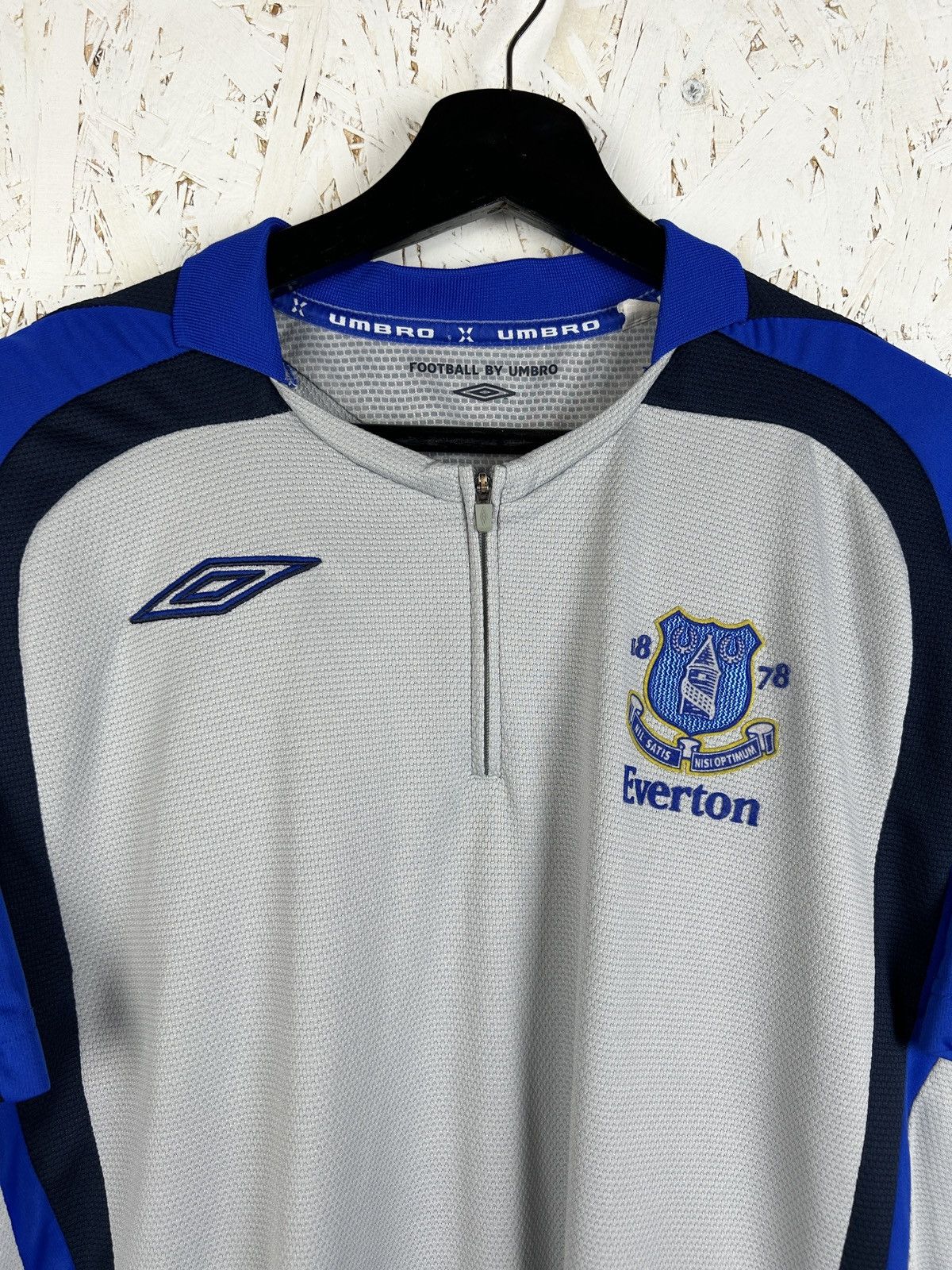 Umbro 00s Umbro Everton FC 2008/09 Pre Match 1/4 Zip Jersey M Size US M / EU 48-50 / 2 - 2 Thumbnail