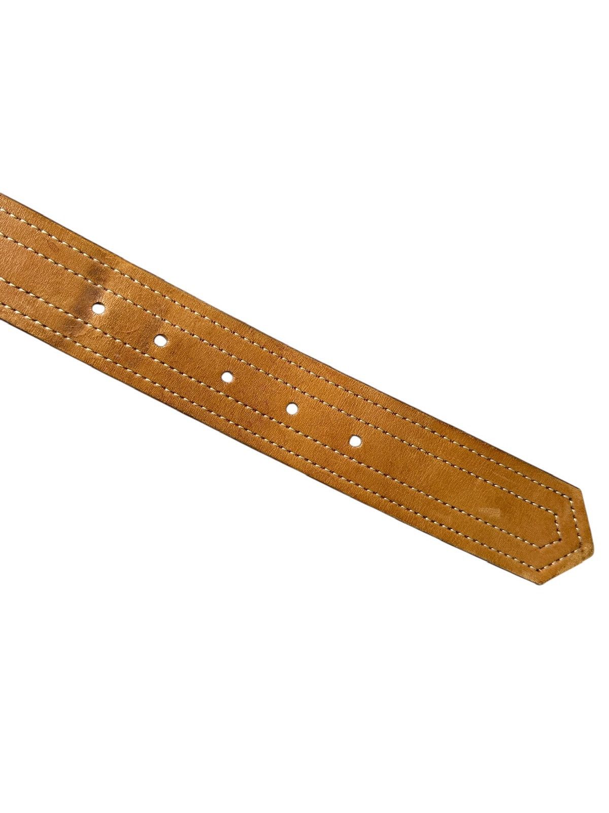 Yohji Yamamoto 00's Y's Bis avant-garde fully leather belt Size 28 - 7 Thumbnail