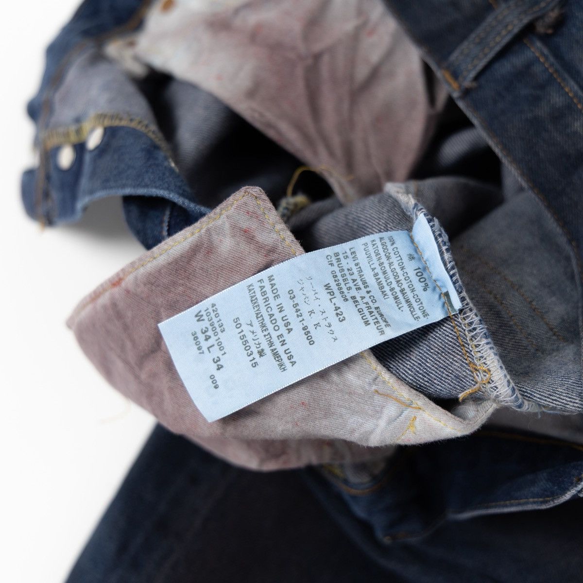 Levi's Vintage Clothing Levis USA Mens Vintage Jeans Dark Wash Button Fly Rare Denim Size US 34 / EU 50 - 8 Thumbnail