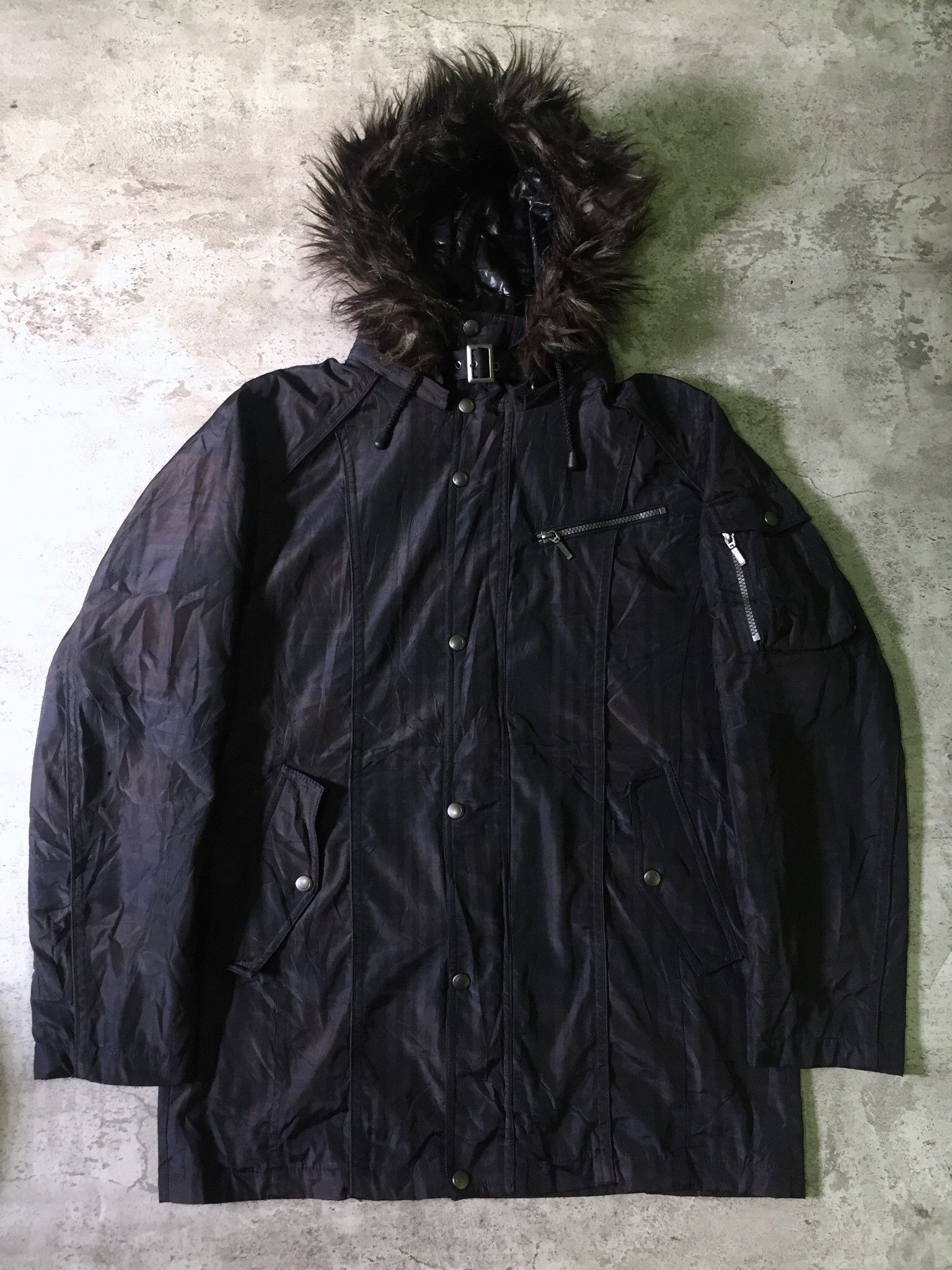 Japanese Brand Louis Chavlon Fur Pattern Replace Hooded Jacket L-XL Size US L / EU 52-54 / 3 - 1 Thumbnail