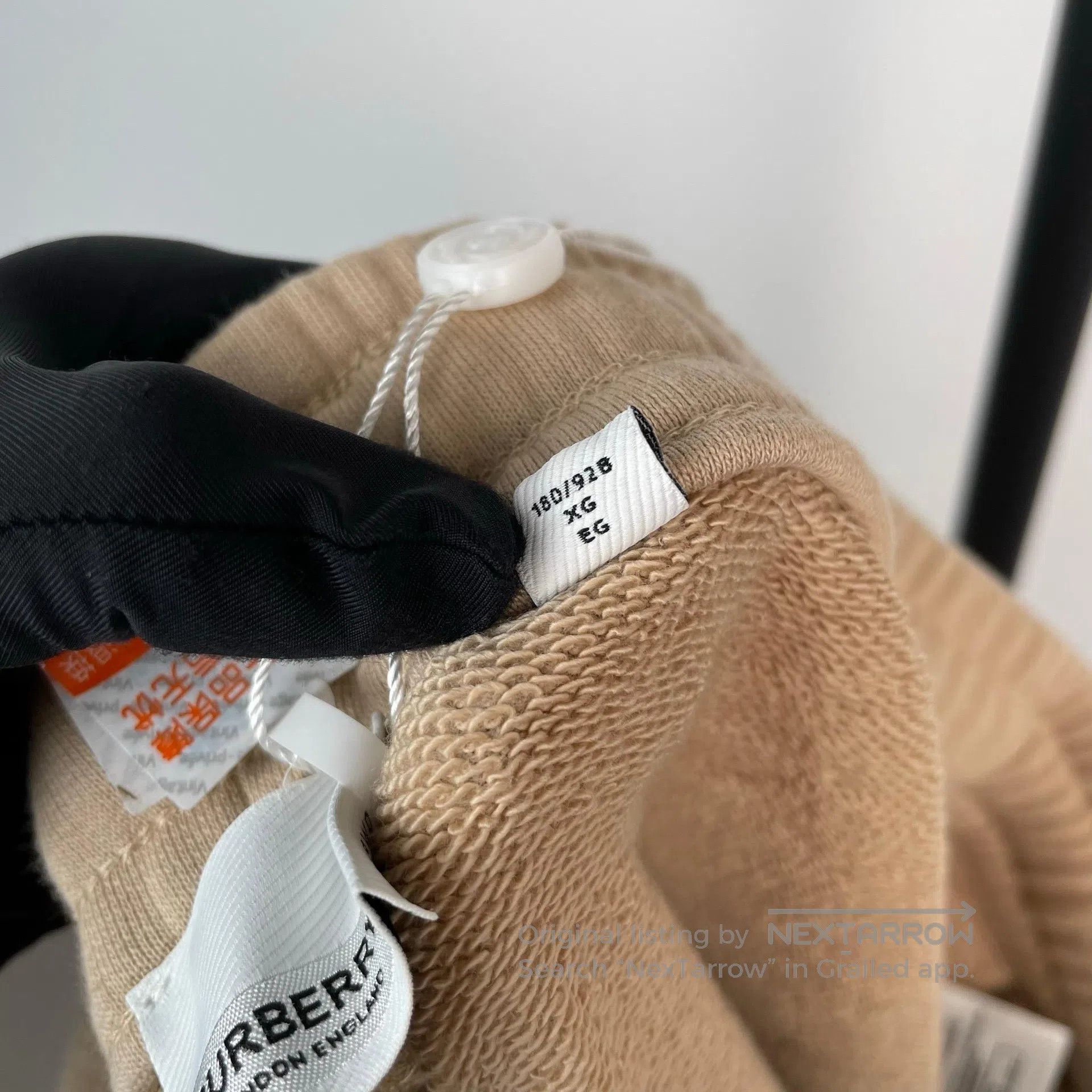Burberry Burberry size XL Khaki Embroidered Letter Logo Warhorse Lo Size US 27 - 6 Thumbnail