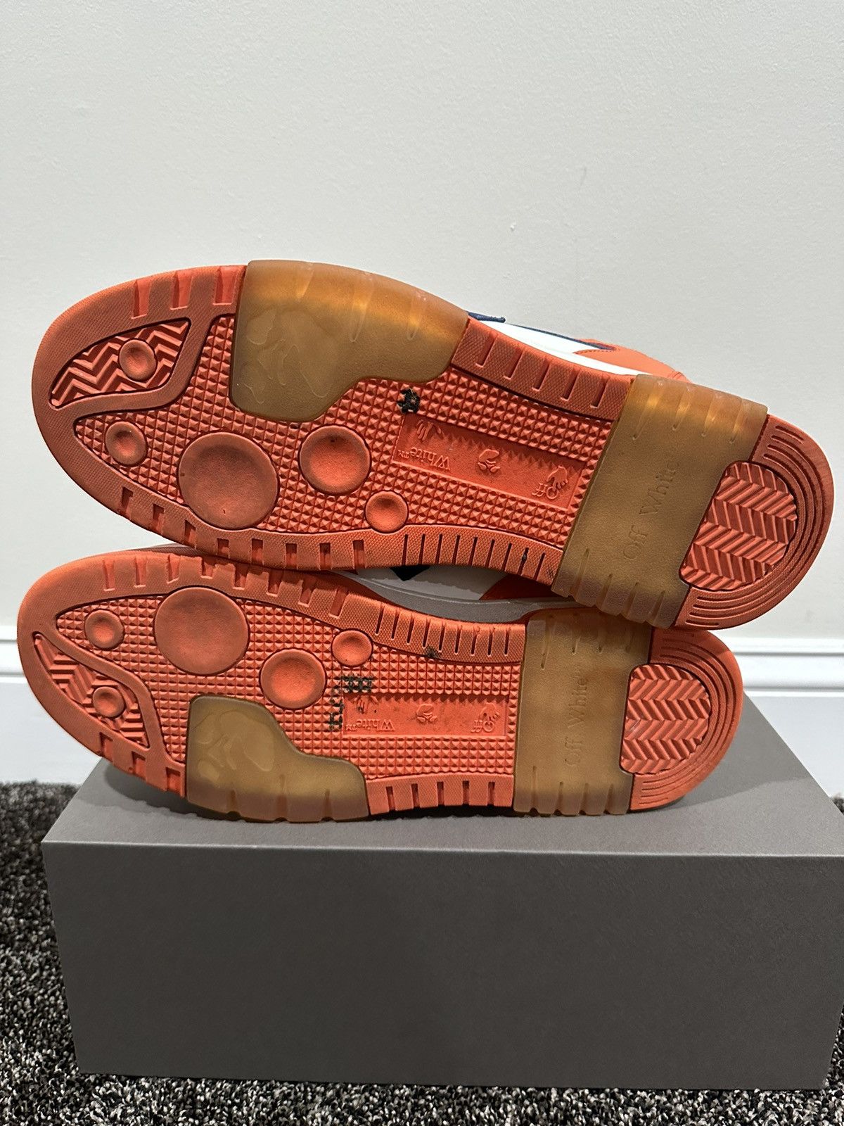Off-White Off-White Virgil Abloh OOO Out Of Office Orange/Blue Sneaker Size US 12 / EU 45 - 9 Thumbnail