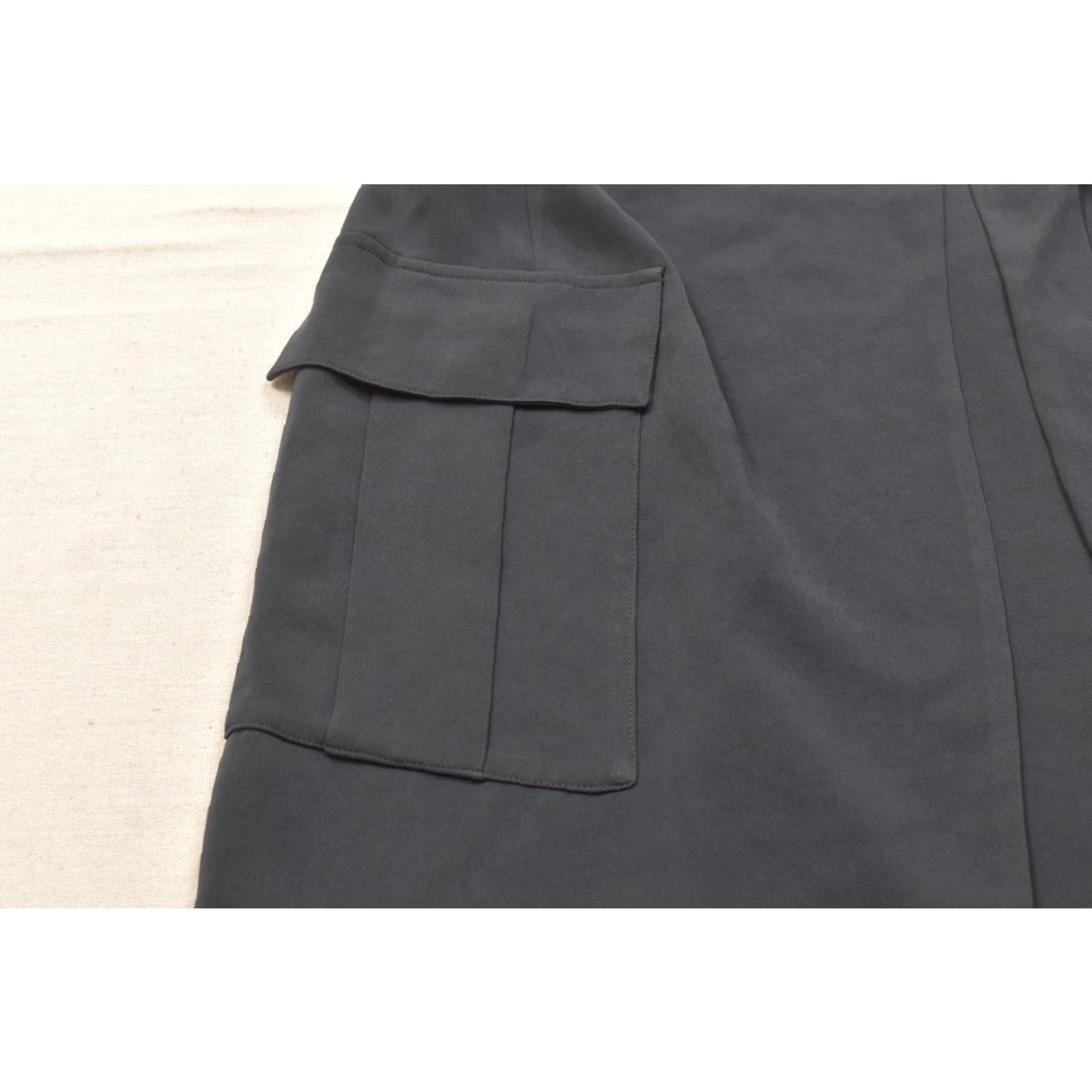 Ralph Lauren Polo Ralph Lauren Black Triacetate Blend Wrap Dress V-Neck Size 2 Size XS / US 0-2 / IT 36-38 - 7 Thumbnail