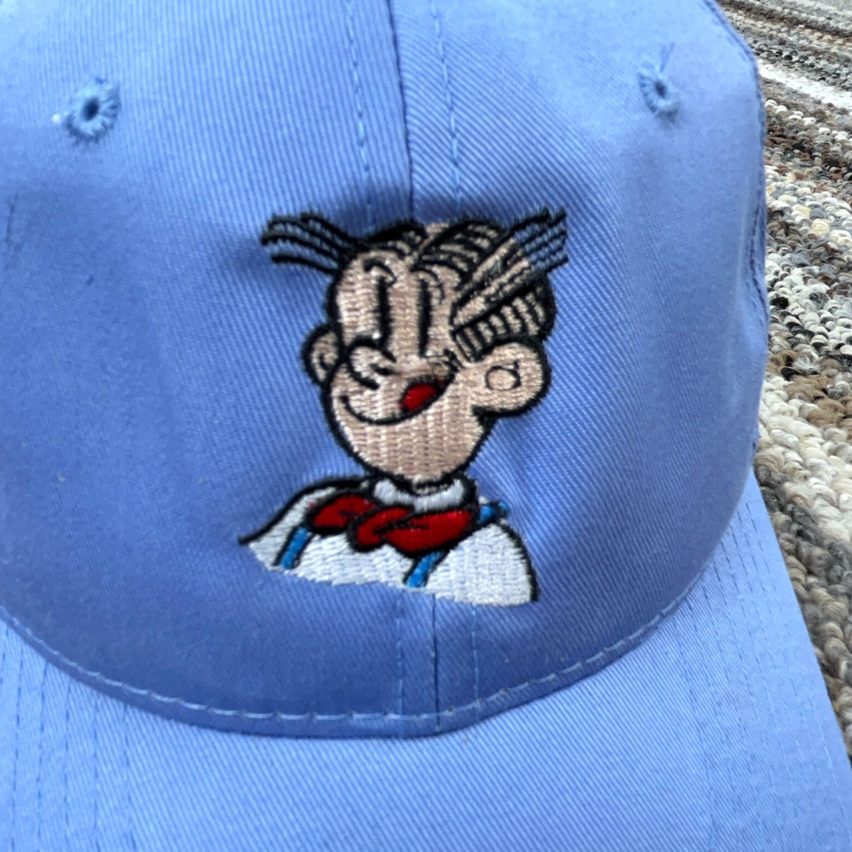 Vintage VINTAGE Dagwood Hat Cap Snapback Blue Comic Book Sandwich Shop Ball Dad Y2K OC Men Adjustable Cotton Classic Logo Advertising Cartoon Hipster Retro Size ONE SIZE - 3 Thumbnail