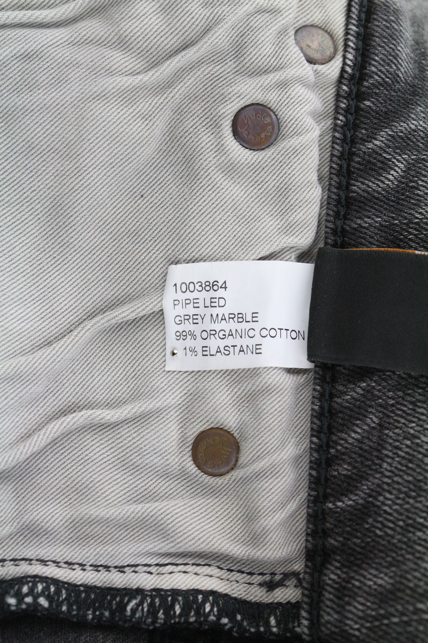 Nudie Jeans PILE LED W28/L30 Grey Marble Organic Skinny Washed 81904 Size US 28 / EU 44 - 8 Thumbnail